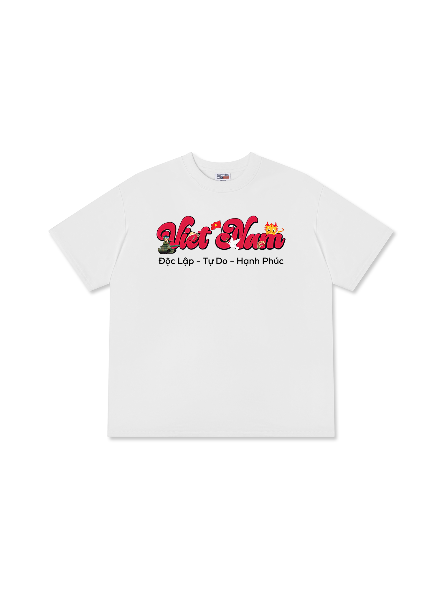 Áo Thun Relaxed Fit Việt Nam Tự Do