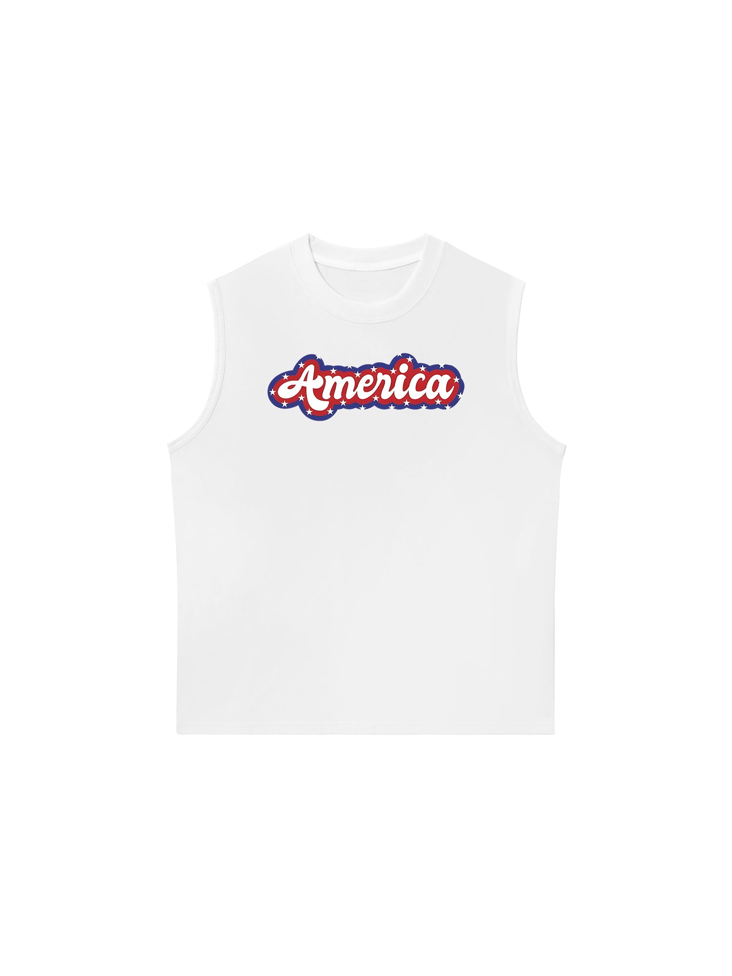 Áo Ba Lỗ Relaxed Fit USA Retro Flag America