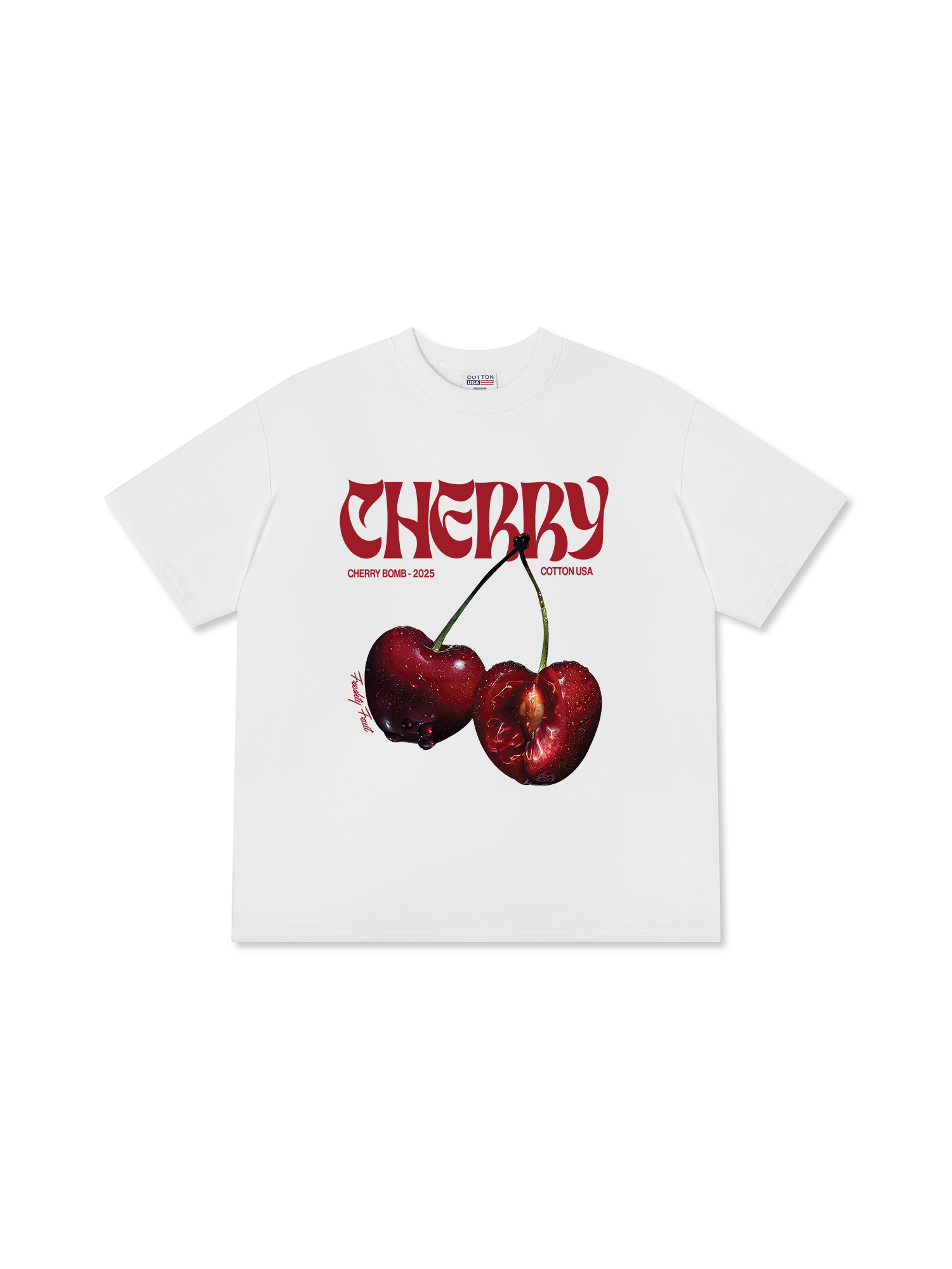 Áo Thun Relaxed Fit Cherry Freshty Fruit