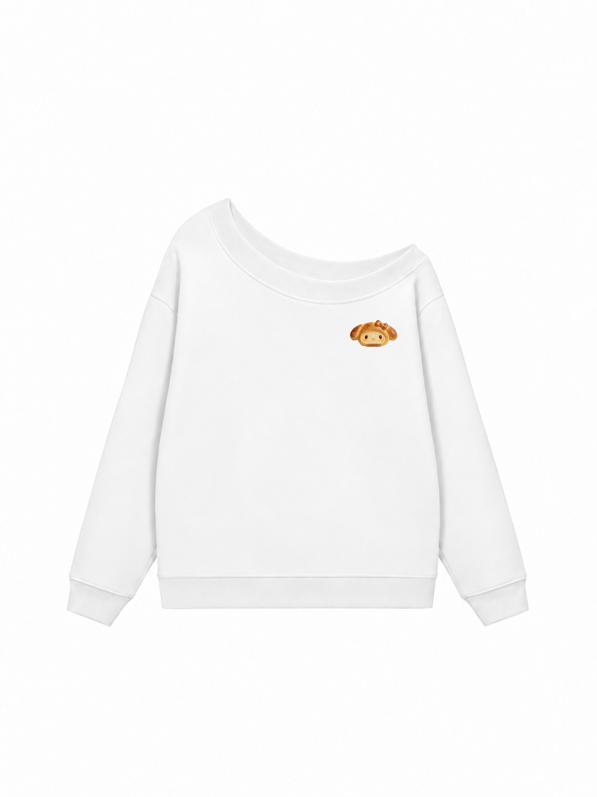 Áo Sweater Lệch Vai Nỉ Hai Da Bready Cutie