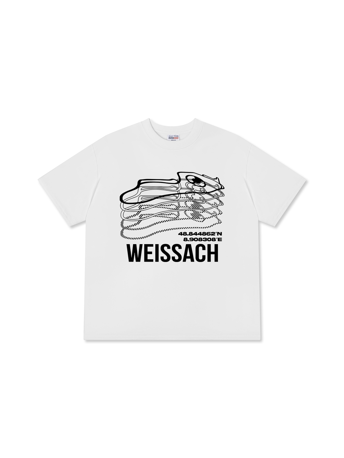 Áo Thun Relaxed Fit Weissach Map