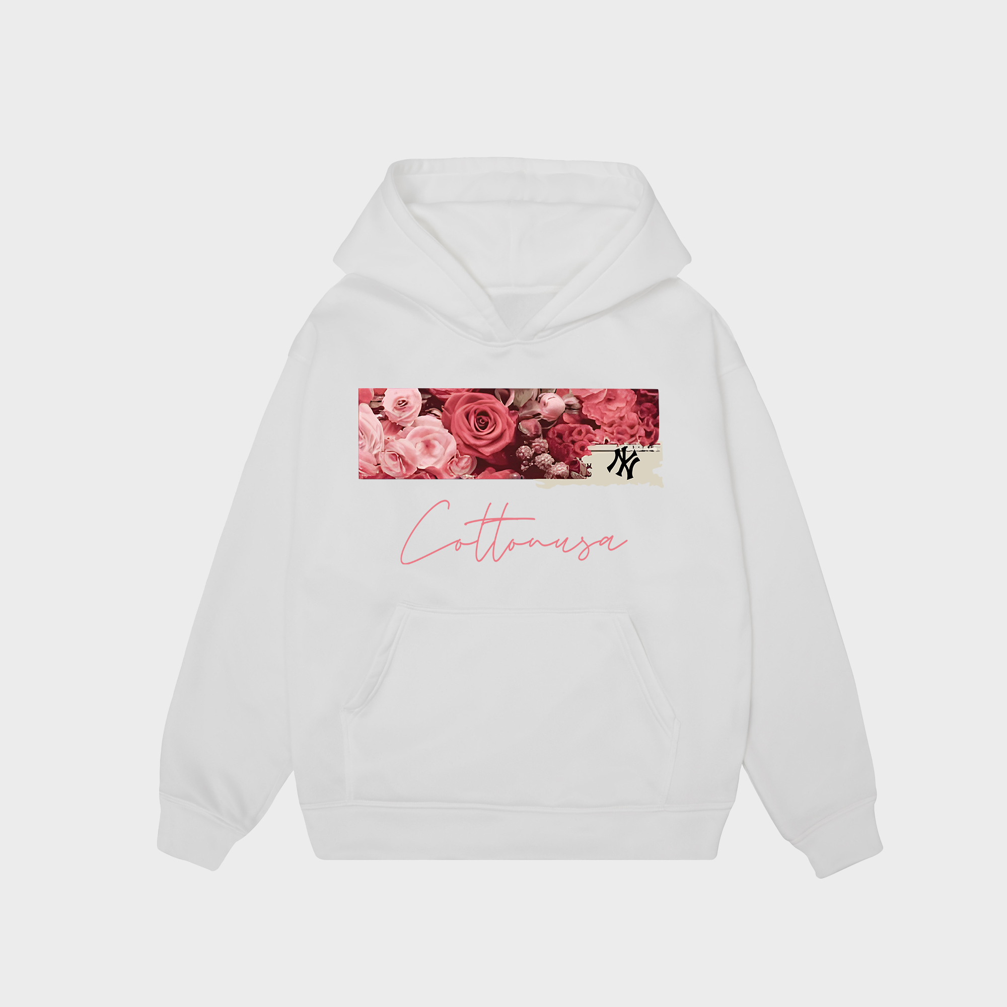 MLB Floral Rose Logo Retro Hoodie