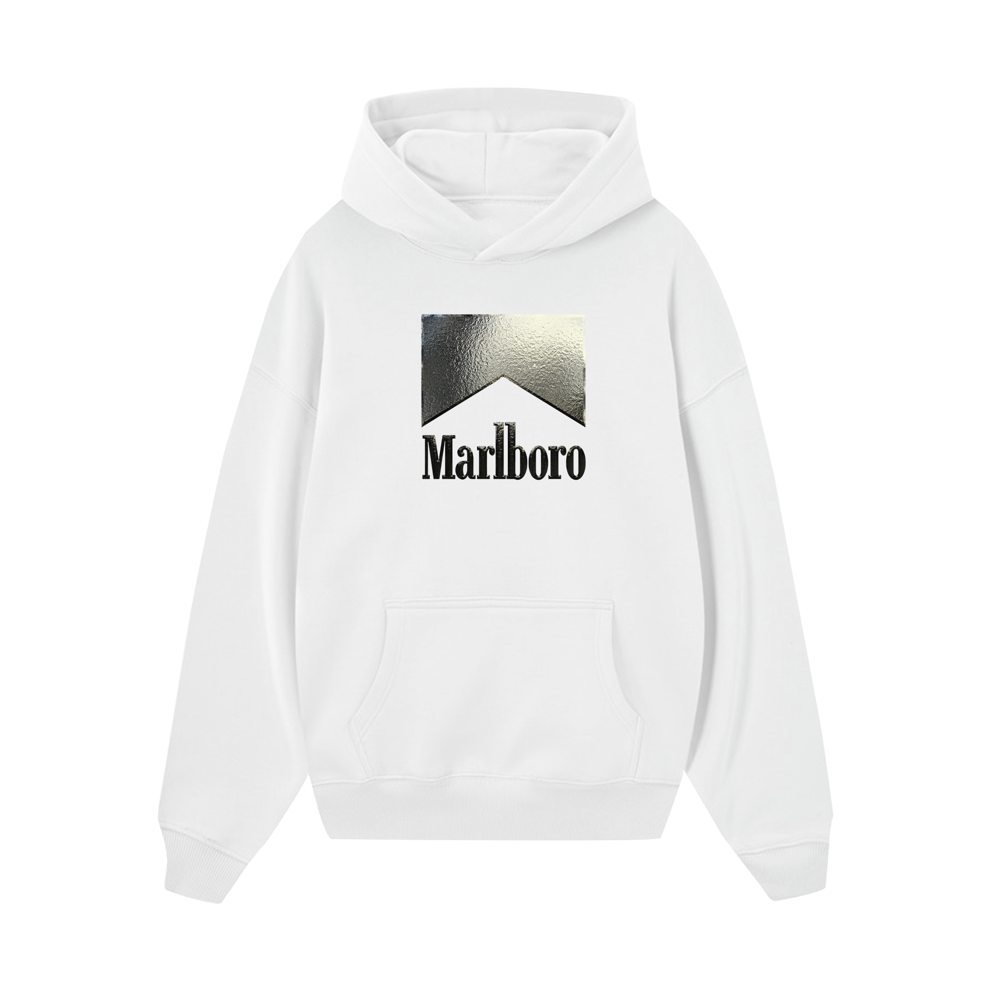 Marlboro Silver Logo Hoodie