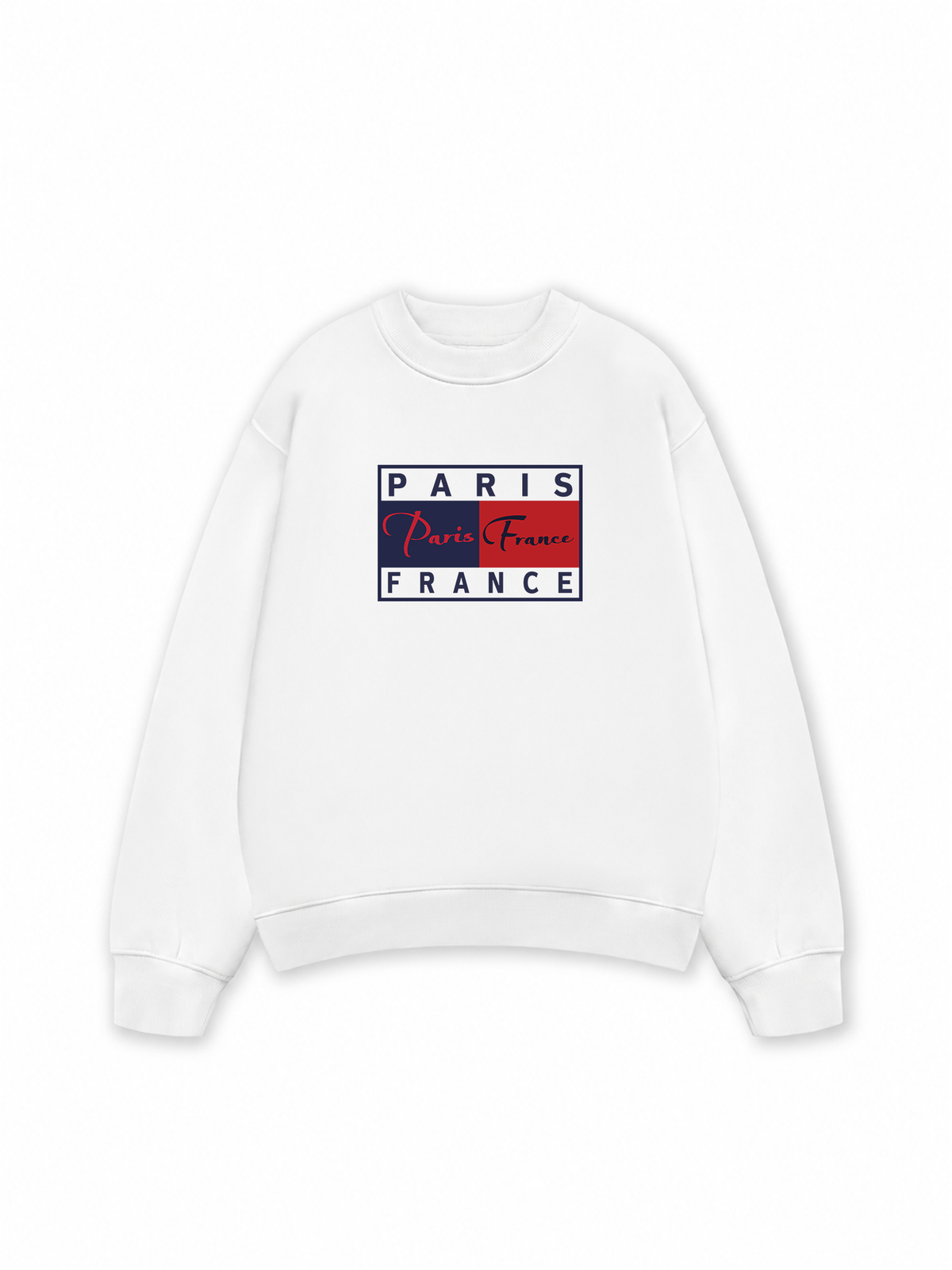 Áo Sweater Nỉ Hai Da Bassic Paris France