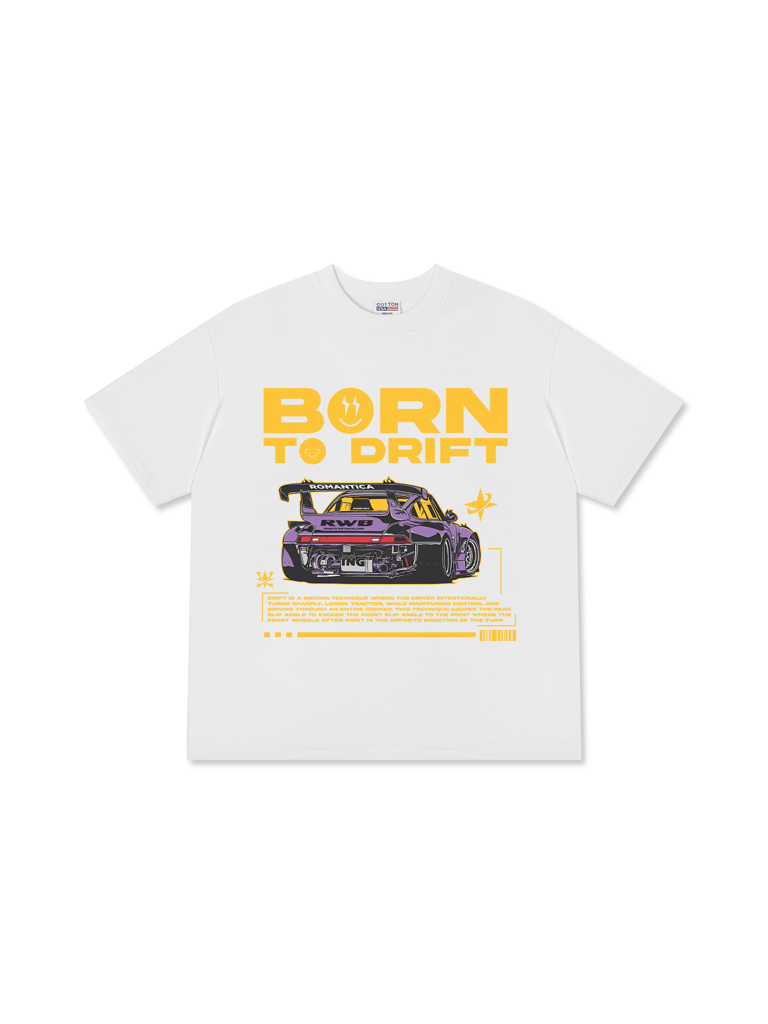 Áo Thun Relaxed Fit Born To Drift