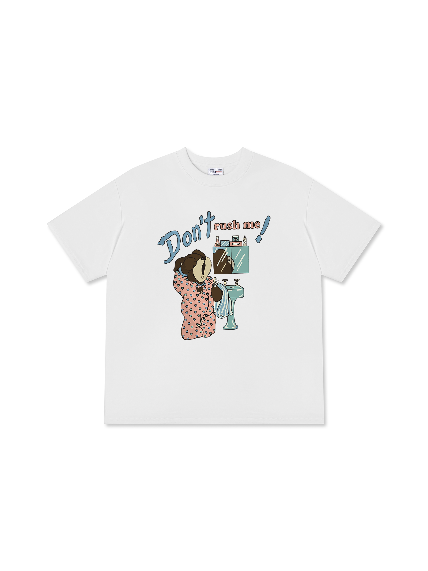 Áo Thun Relaxed Fit Soft Paw Don't Rush Me