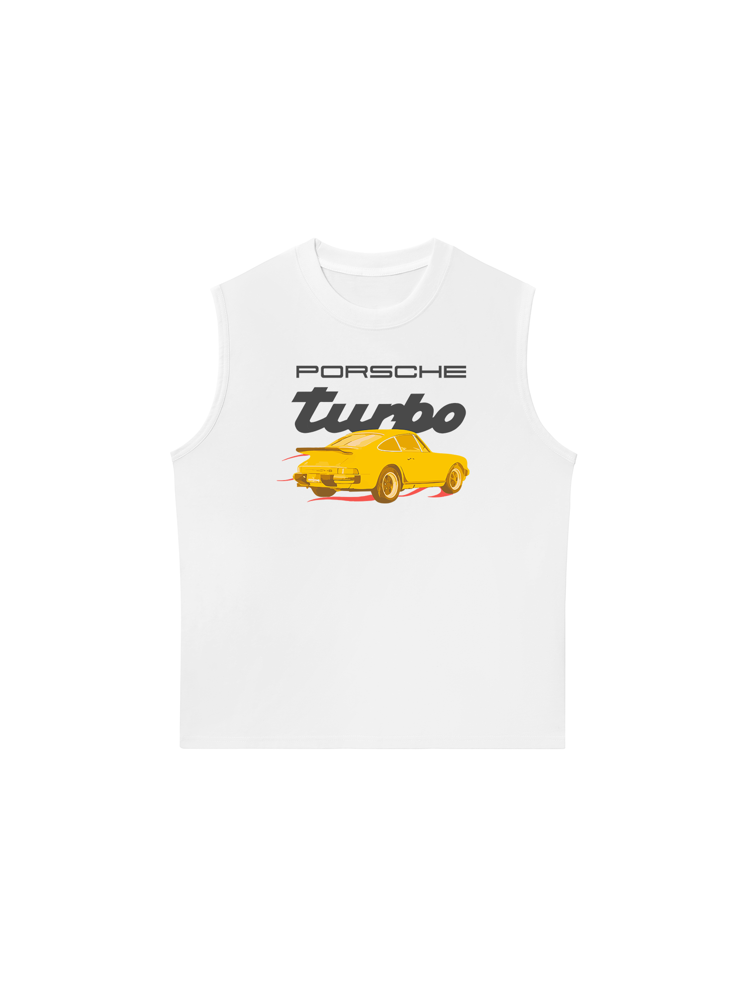 Áo Ba Lỗ Relaxed Fit Porsche Turbo Golden Race