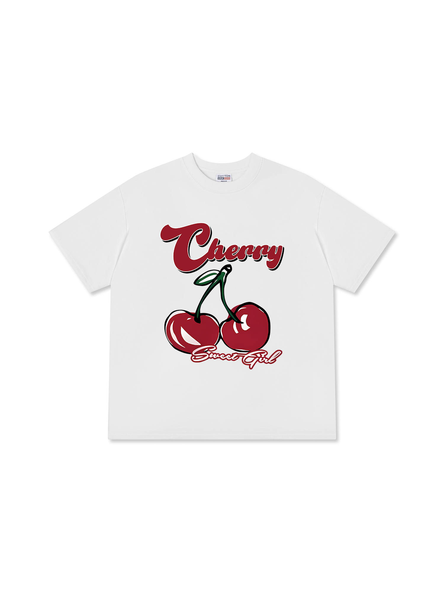Áo Thun Relaxed Fit Cherry Sweet Girl