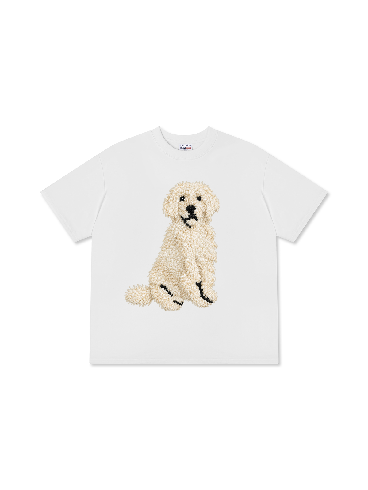 Áo Thun Relaxed Fit White Puppy