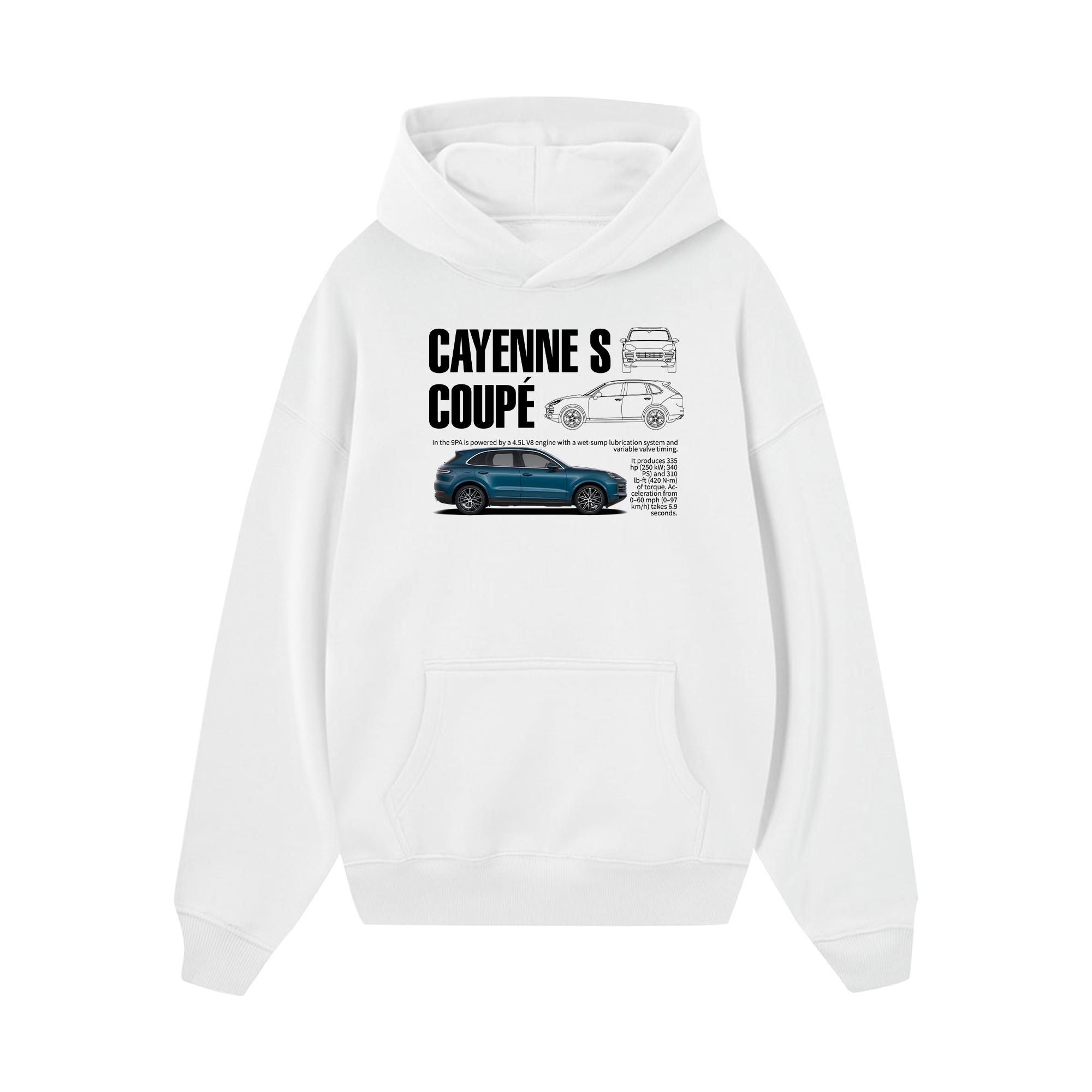 Porsche Cayenne S Coupe Classic Hoodie