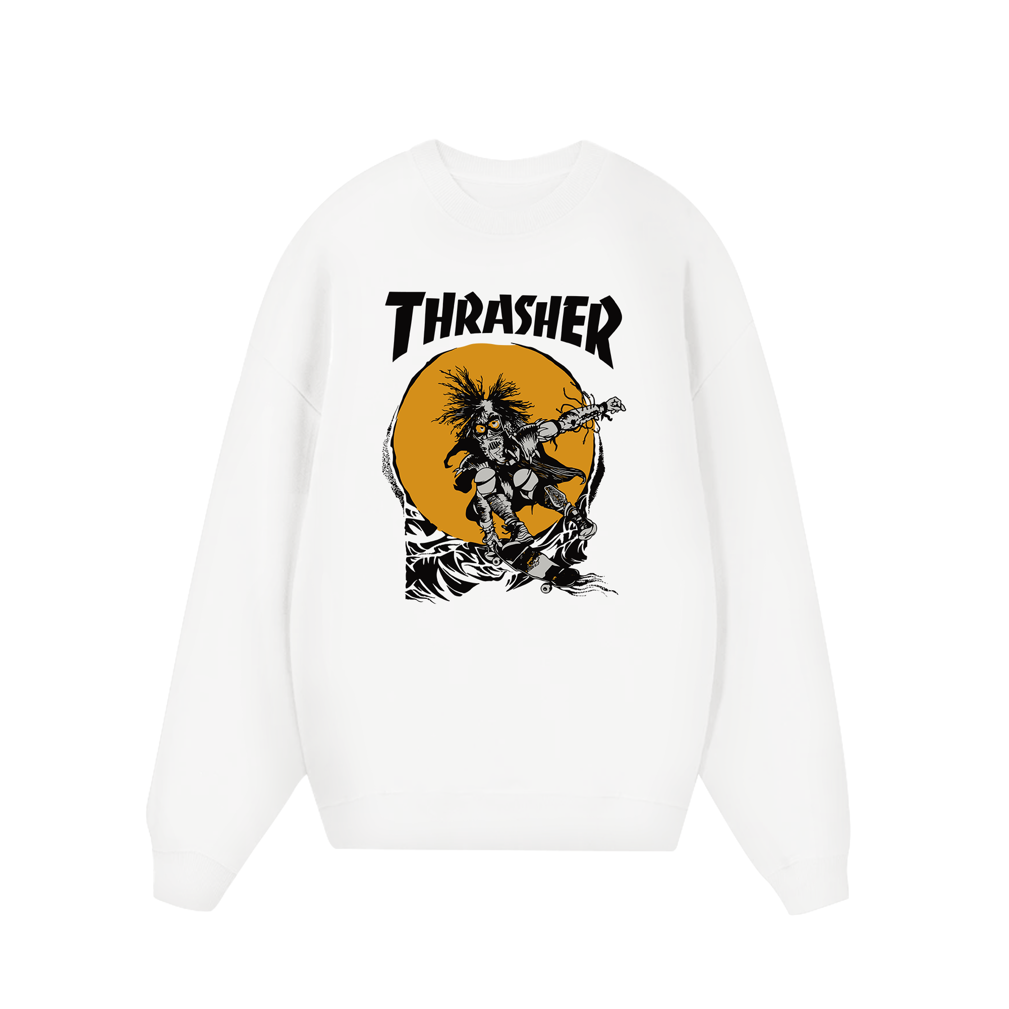 Thrasher Mag Pusheads Skateboard Sweater