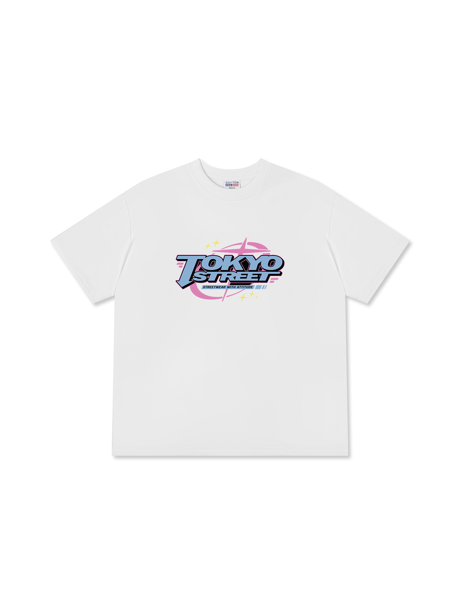 Áo Thun Relaxed Fit City Tokyo Streetwear With Atitude Blue