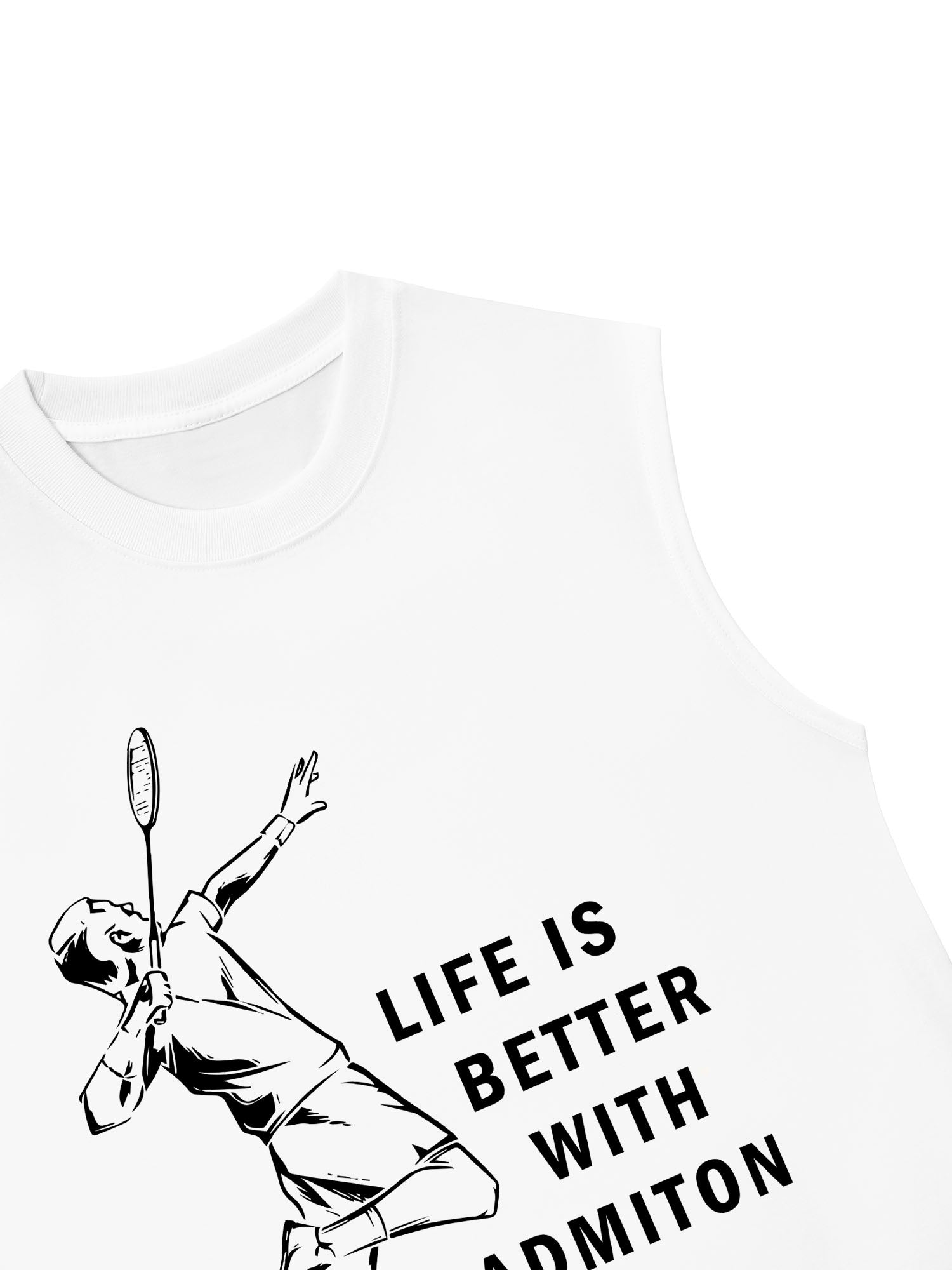 Áo Ba Lỗ Relaxed Fit Badminton Life Is Better With Badminton