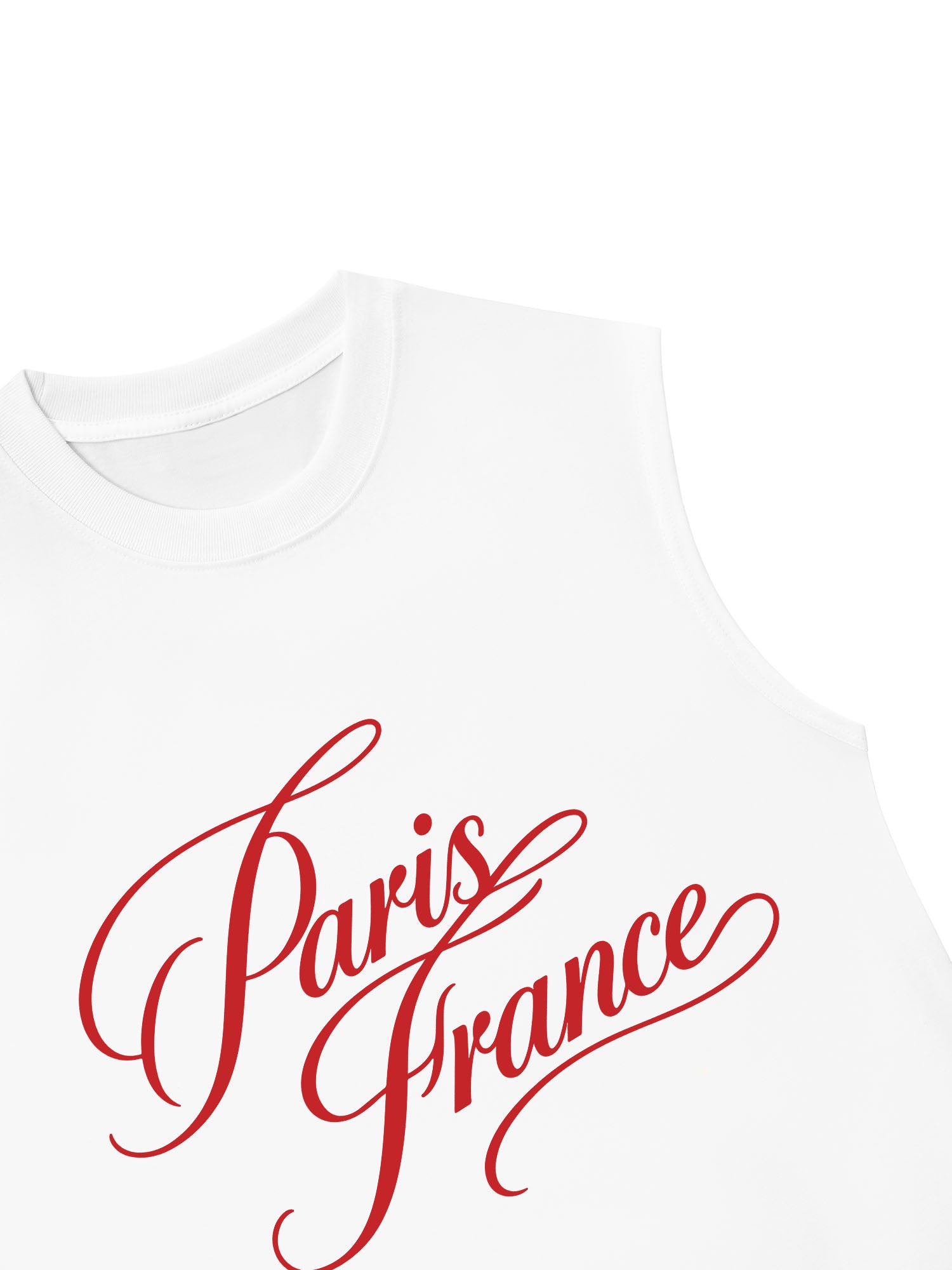 Áo Ba Lỗ Relaxed Fit Red Paris France