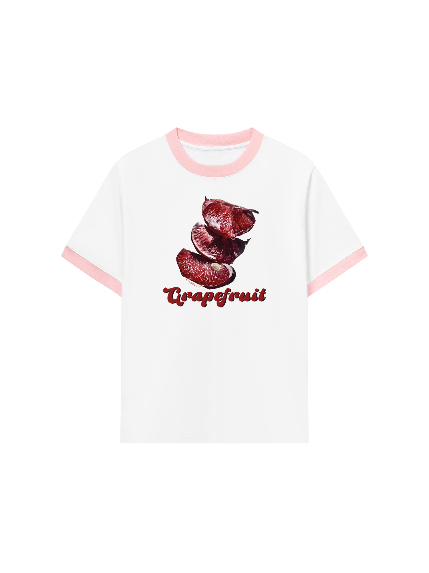 Áo Thun Ringer Relaxed Fit Tropical Grapefruit