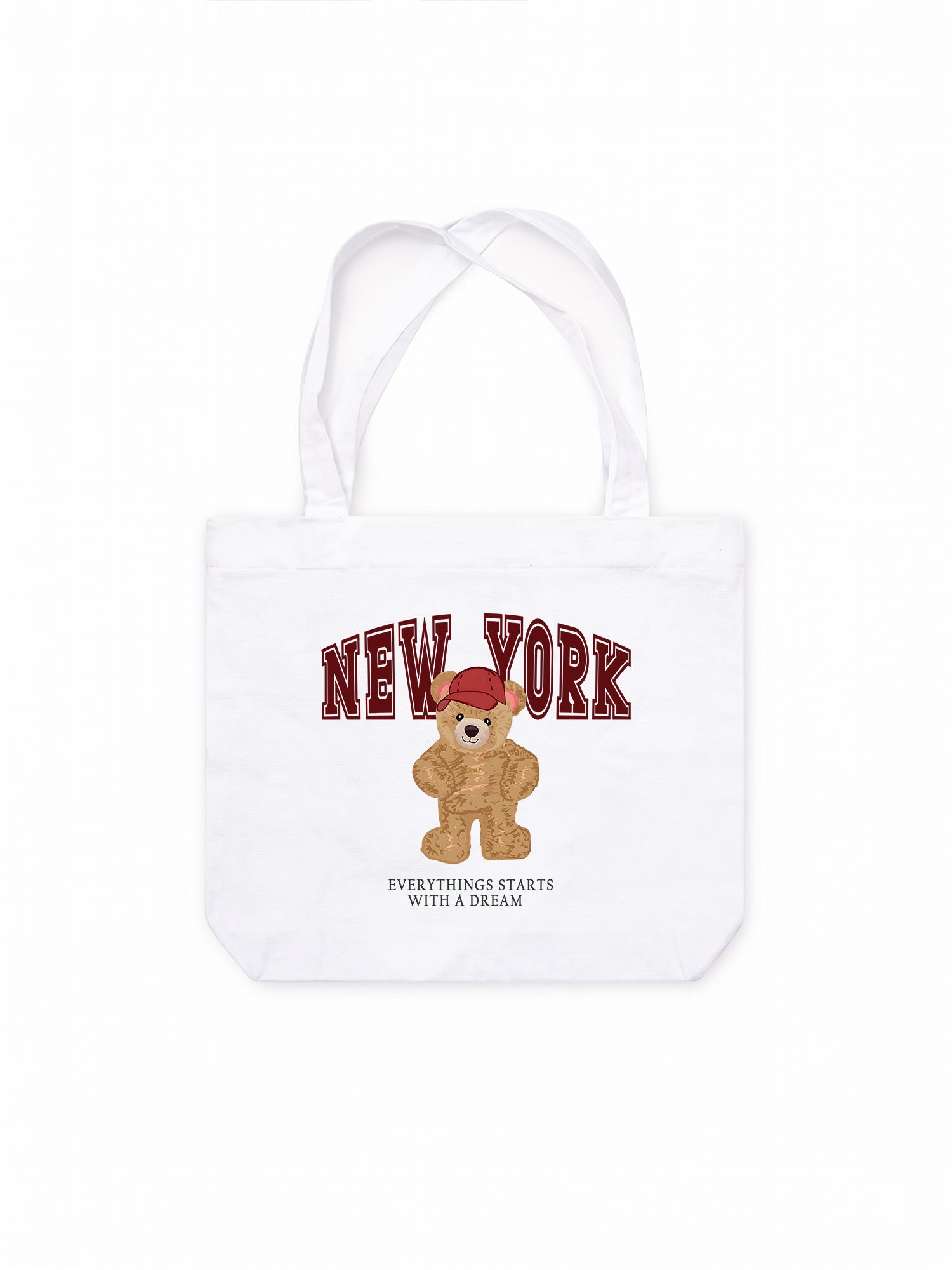 Túi Tote City New York Red Bear