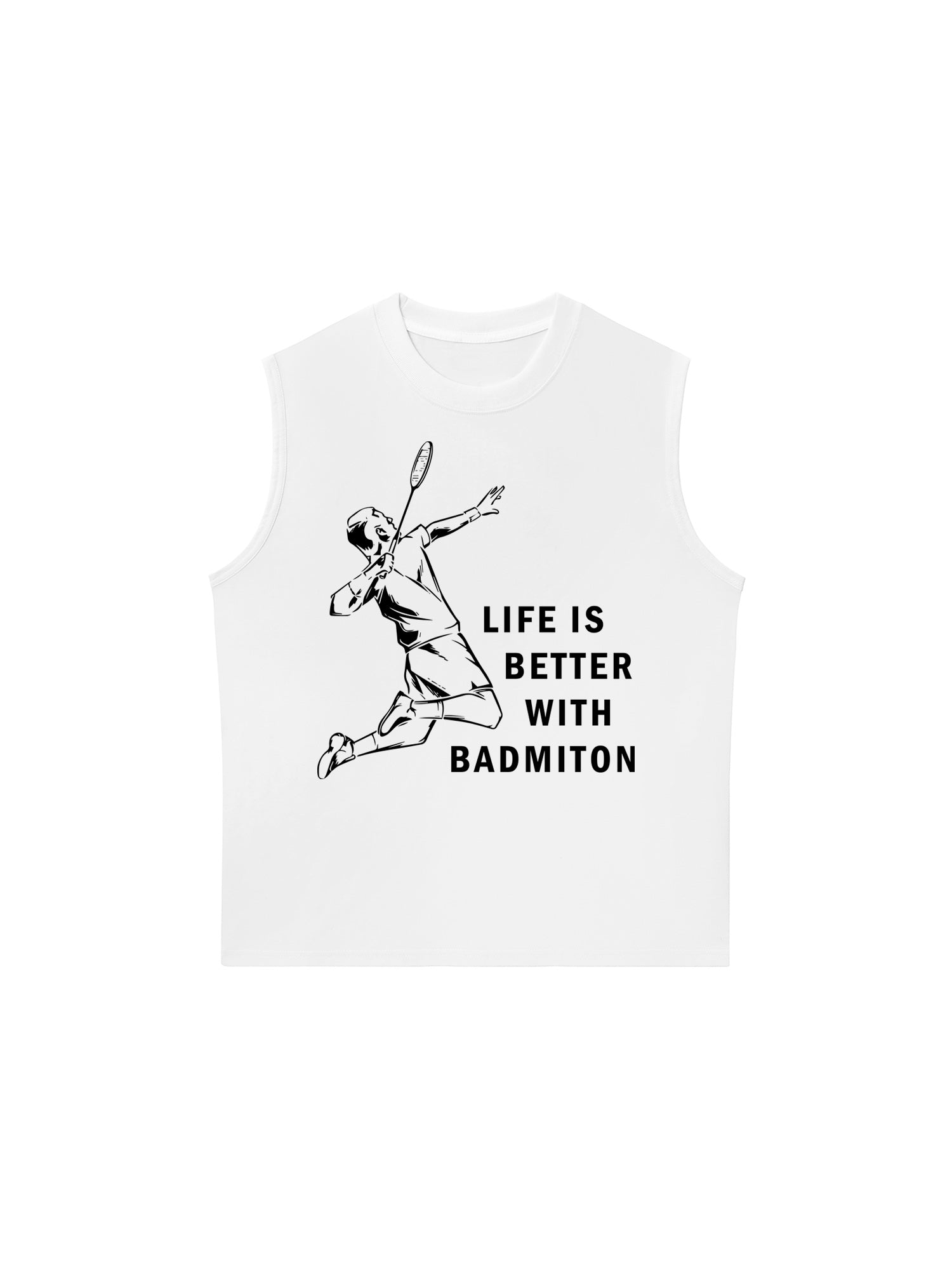 Áo Ba Lỗ Relaxed Fit Badminton Life Is Better With Badminton