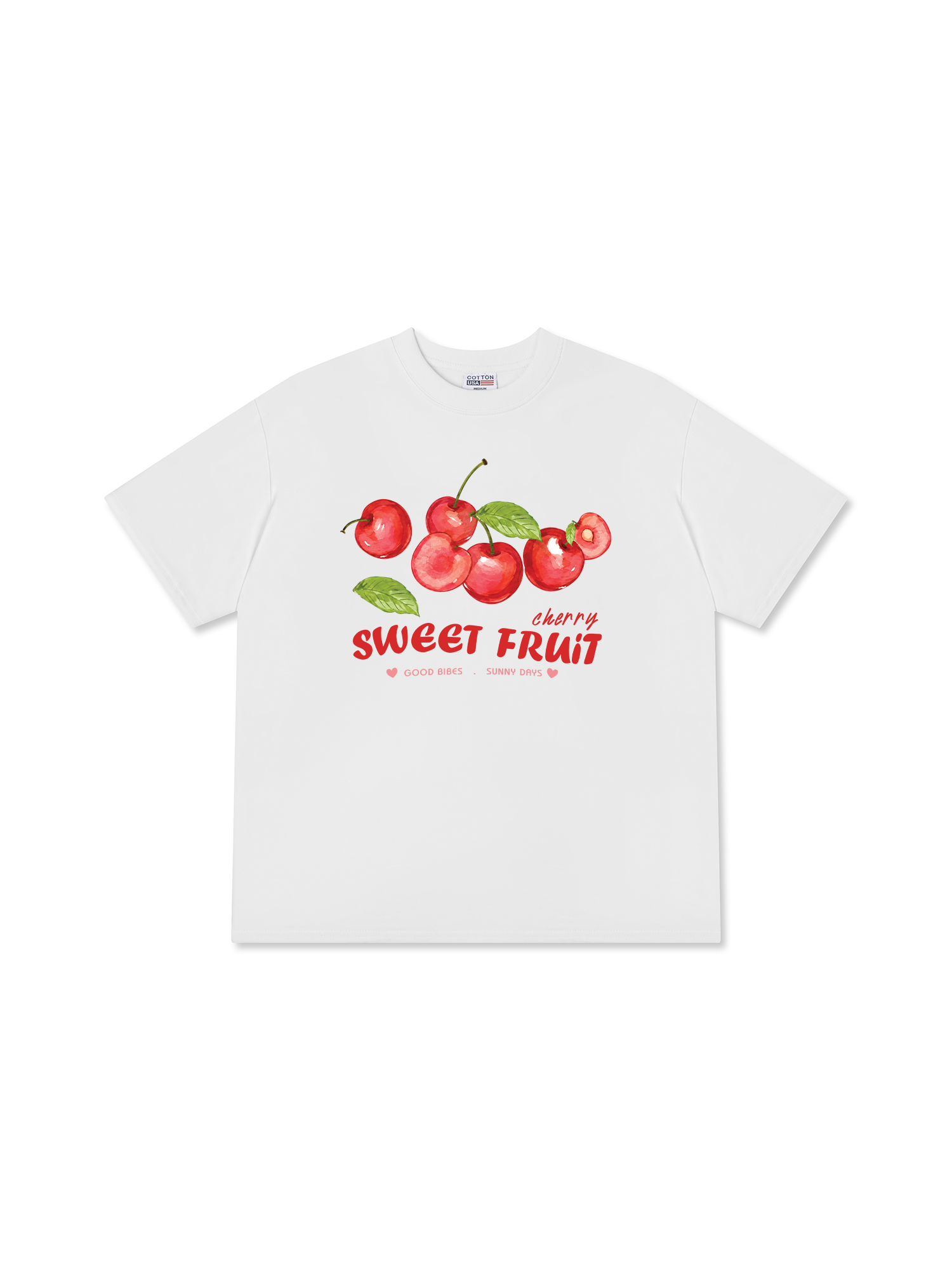 Áo Thun Relaxed Fit Tropical Cherry Sweet Fruit