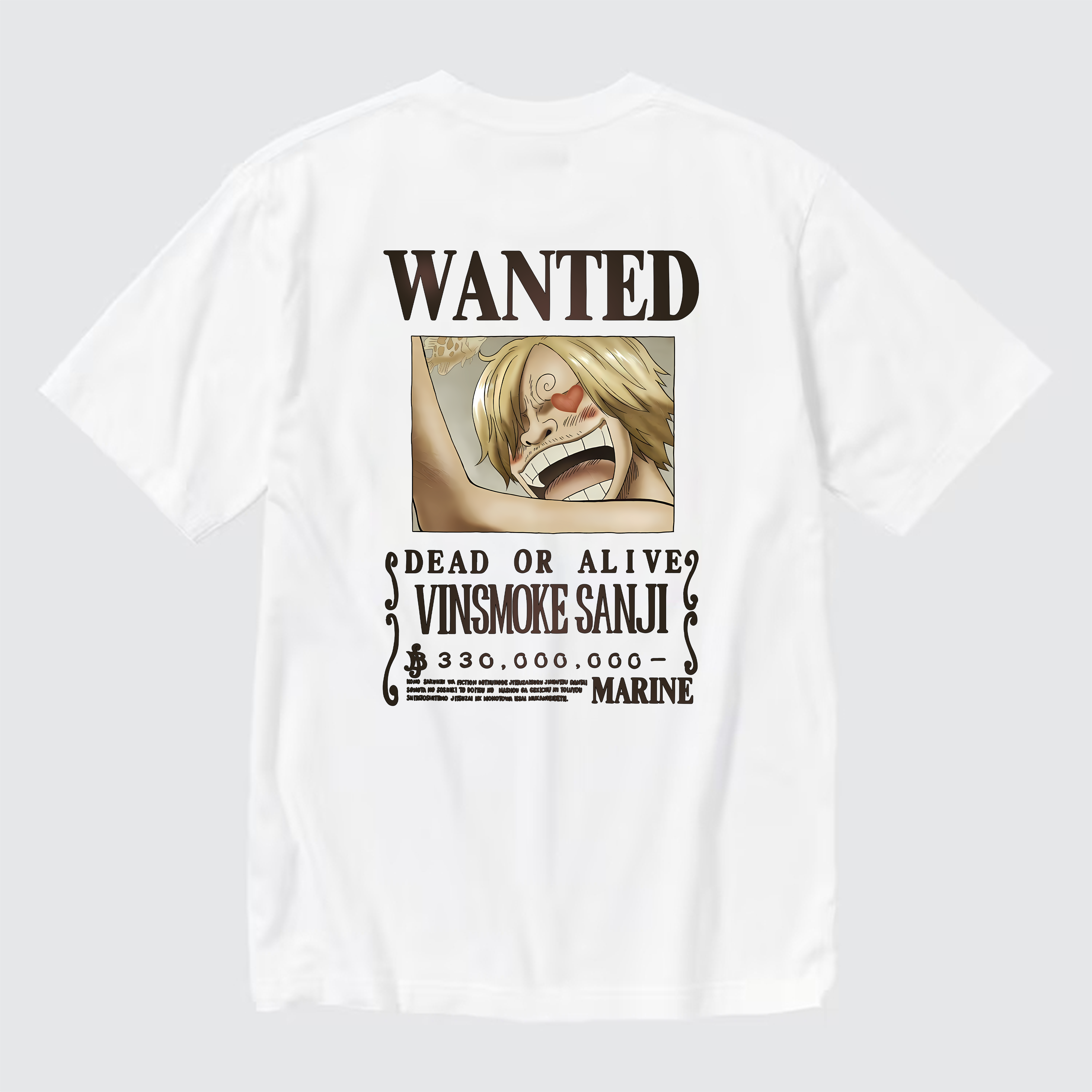 ONE PIECE SANJI ANIME T-SHIRT / TRẮNG