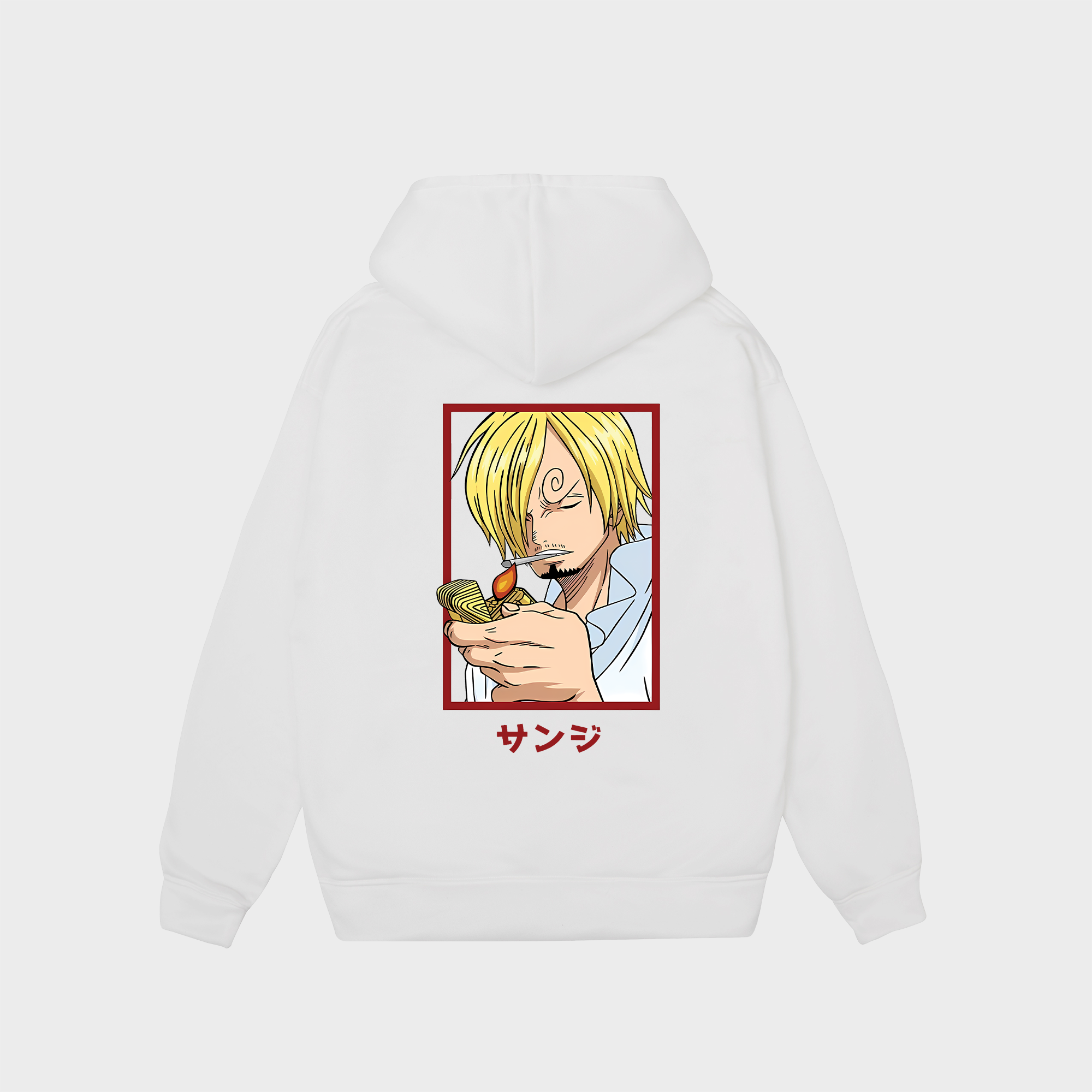 ONE PIECE SANJI HARAJUKU ANIME HOODIE / TRẮNG