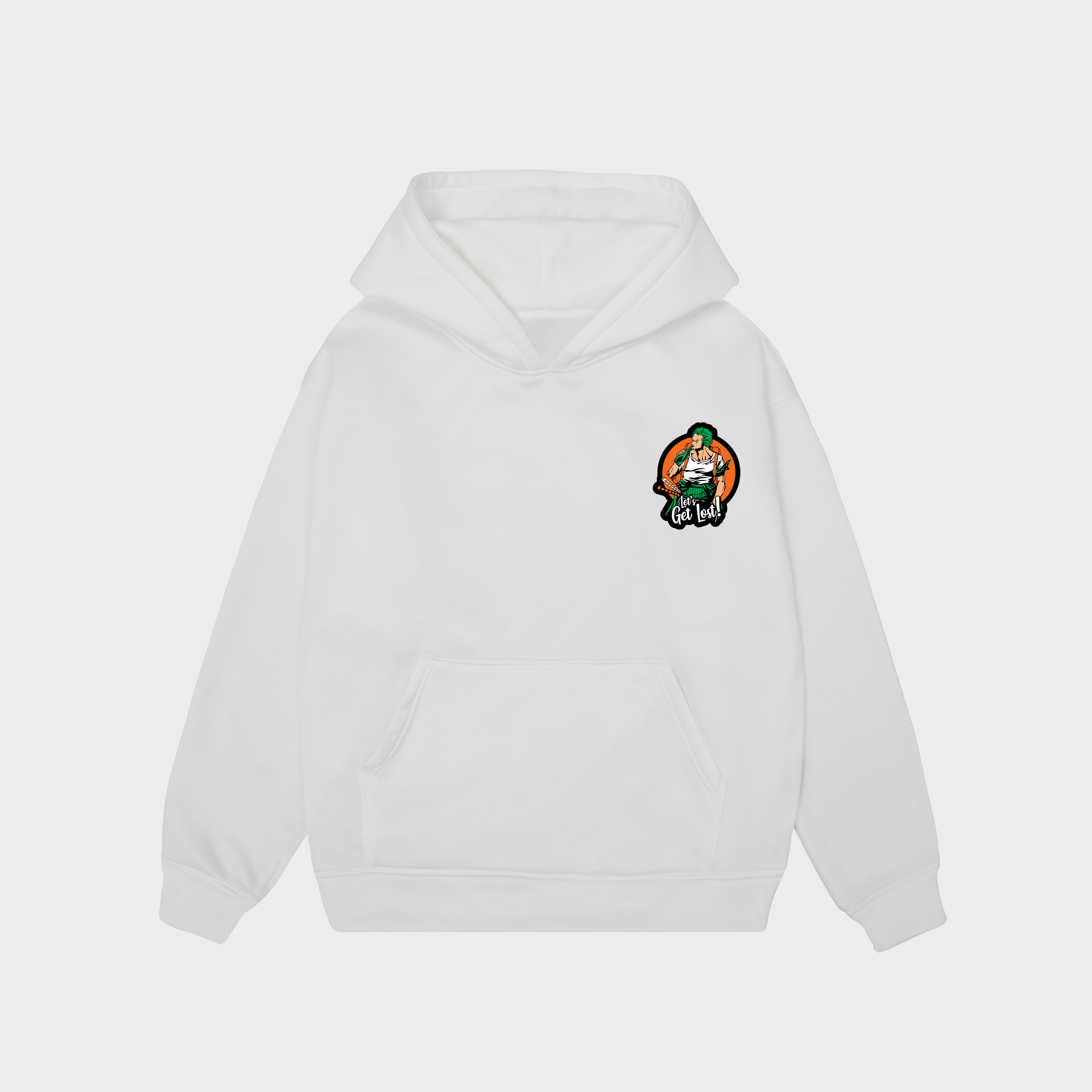 ONE PIECE ZORO RORONOA HOODIE / TRẮNG