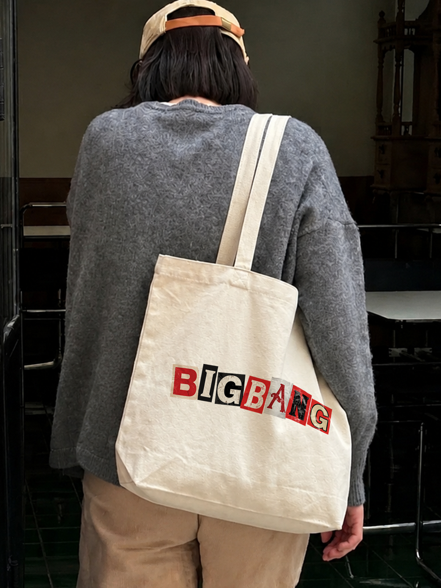 Túi Tote Idol Big Bang Futuristic Chrome Graphic
