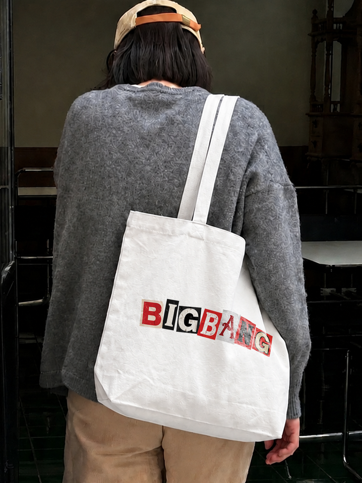 Túi Tote Idol Big Bang Futuristic Chrome Graphic