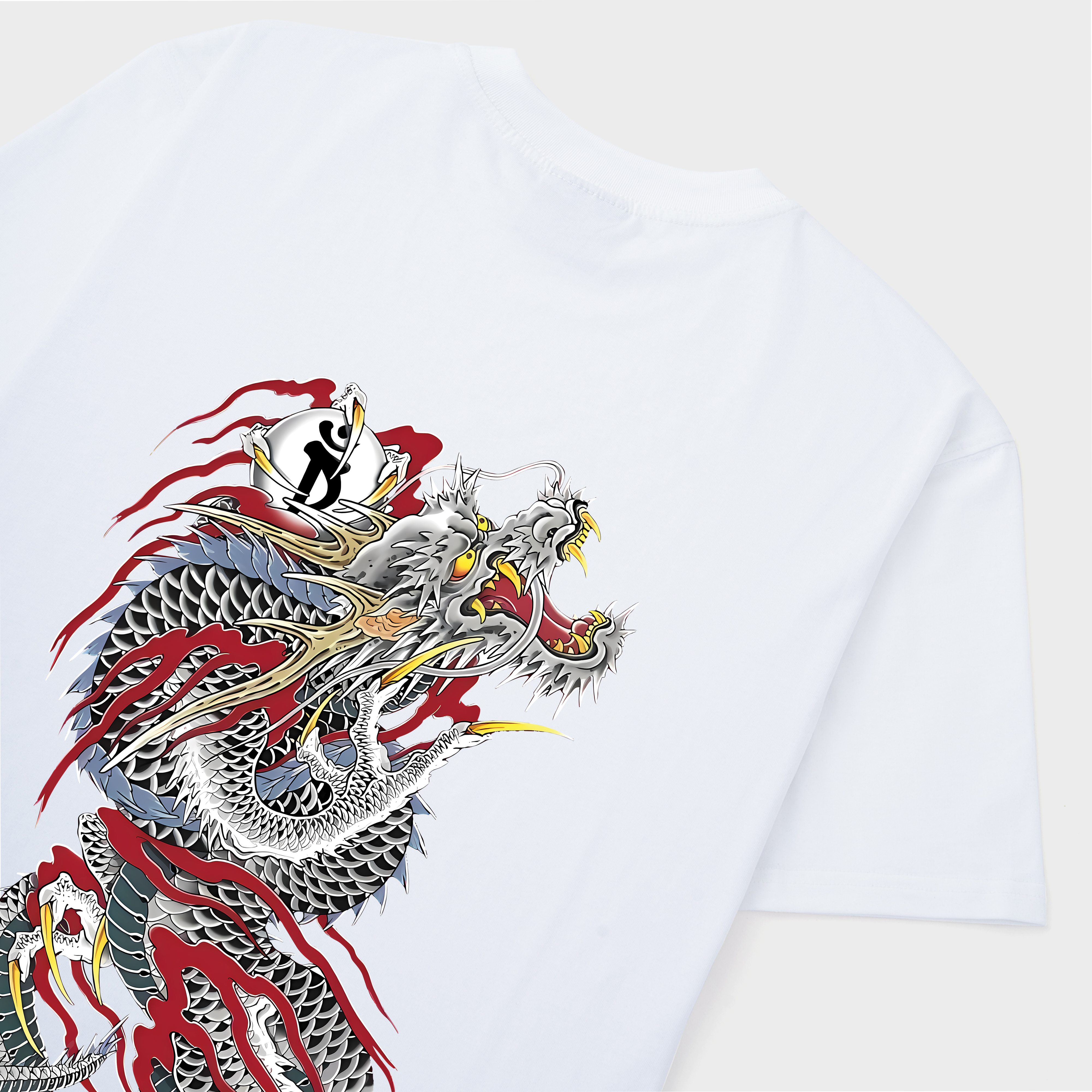 JAPAN DRAGON GRAY T-SHIRT / TRẮNG