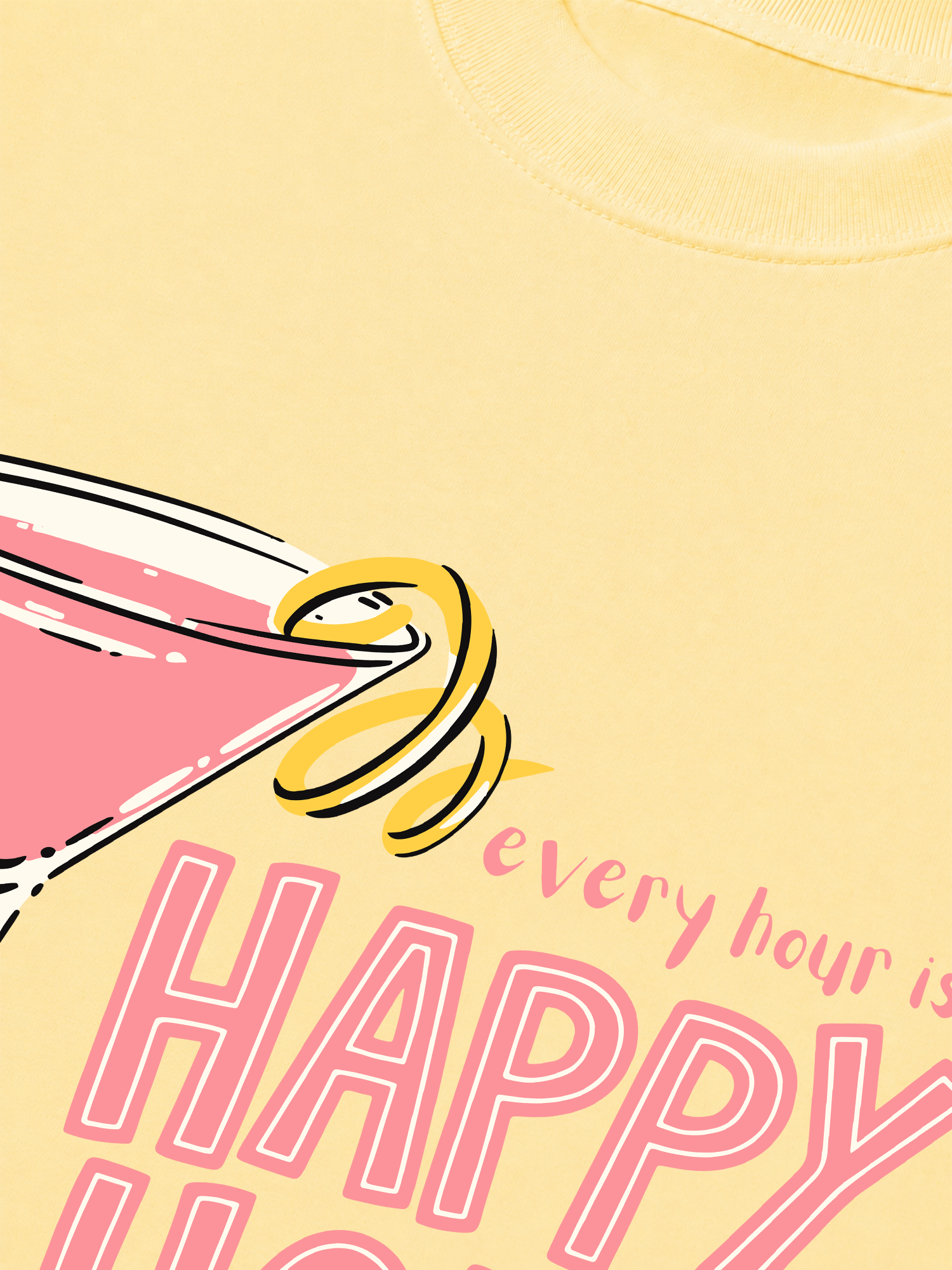 Áo Thun Relaxed Fit Happy Hour