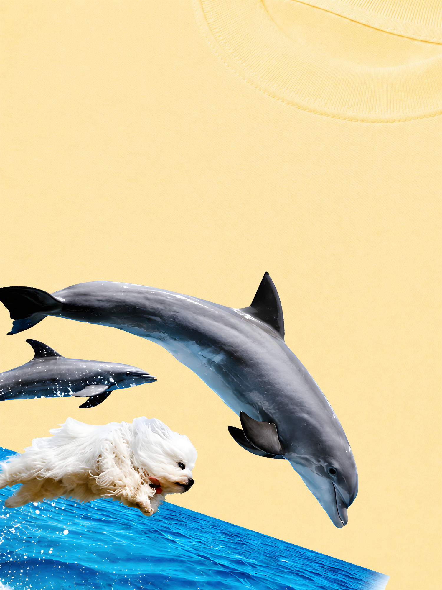 Áo Thun Relaxed Fit I Just Gotta Be Me Dog And Dolphin