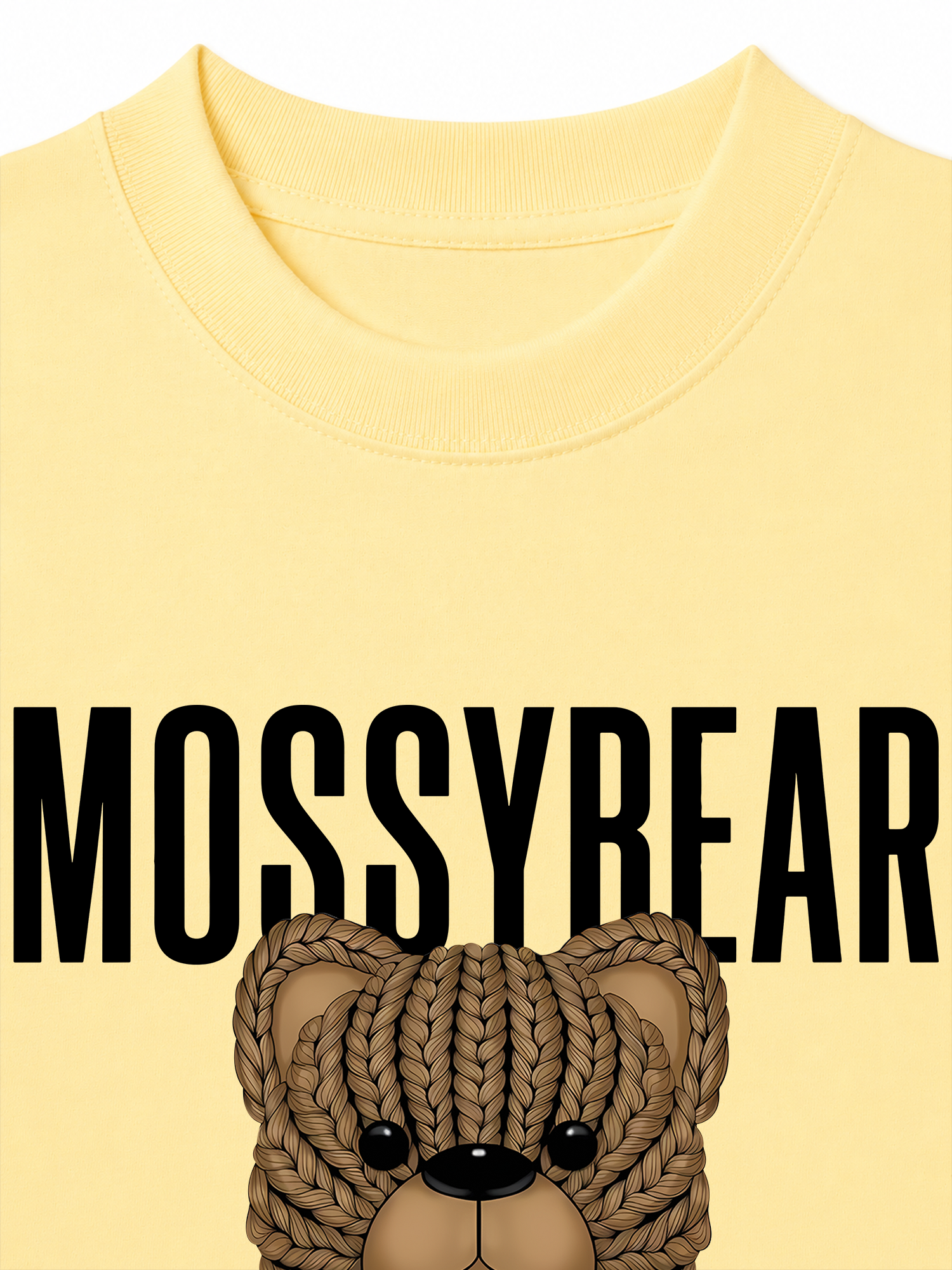 Áo Thun Relaxed Fit Mossy Bear Brown Bear