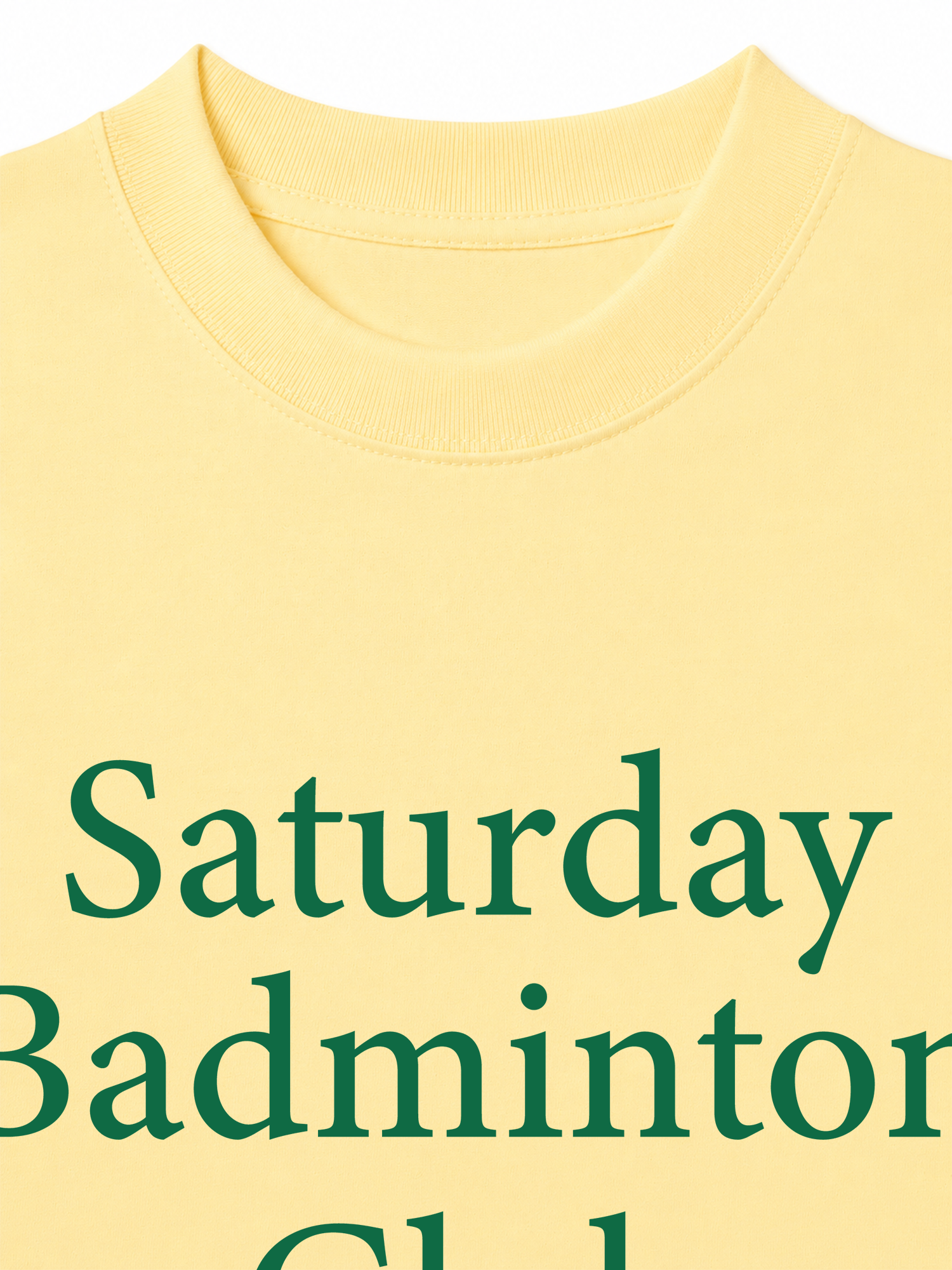 Áo Thun Relaxed Fit Saturday Badminton Club