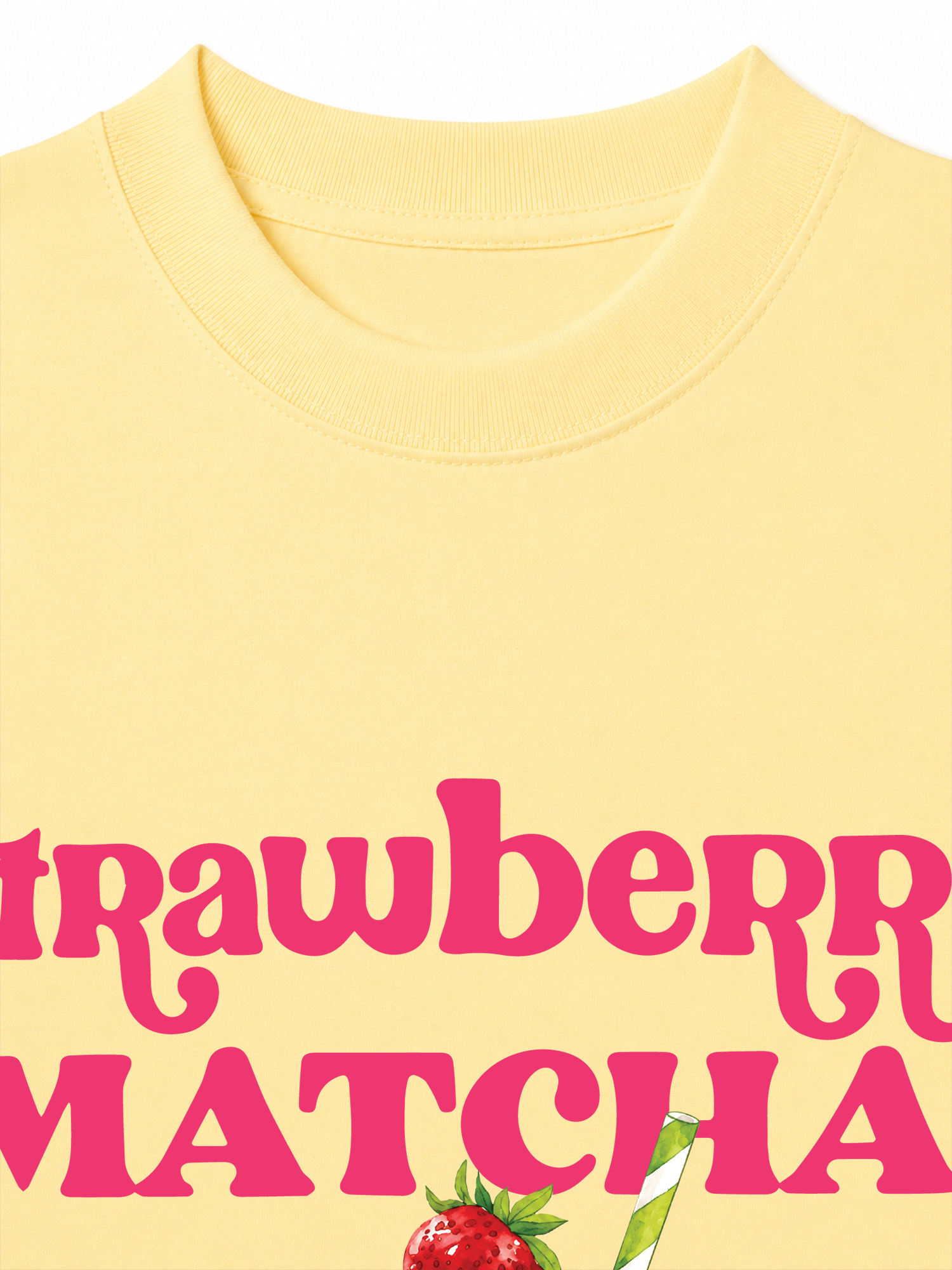 Áo Thun Relaxed Fit Daily Cup Strawberry Matcha