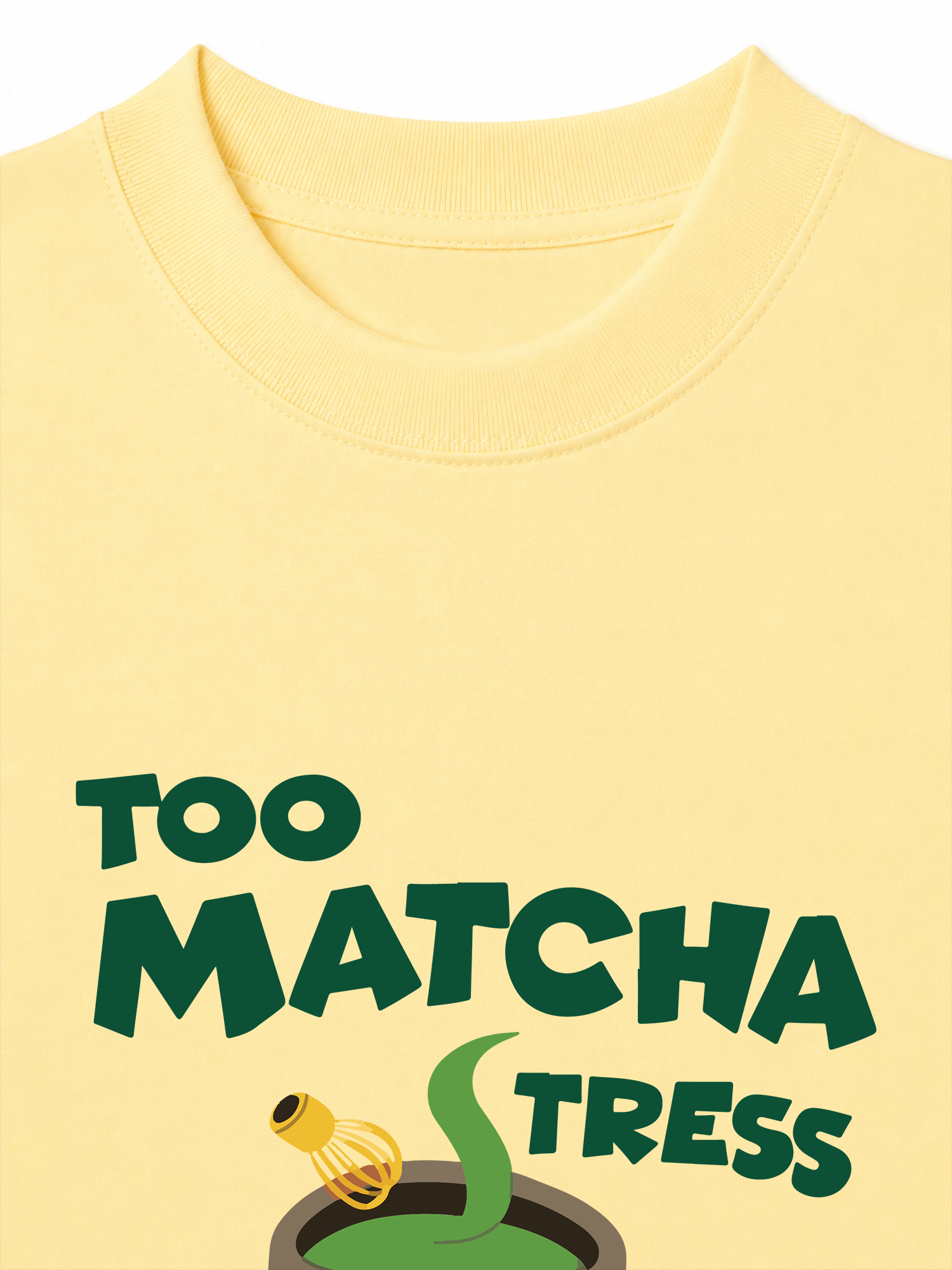 Áo Thun Relaxed Fit  Too Matcha Stress