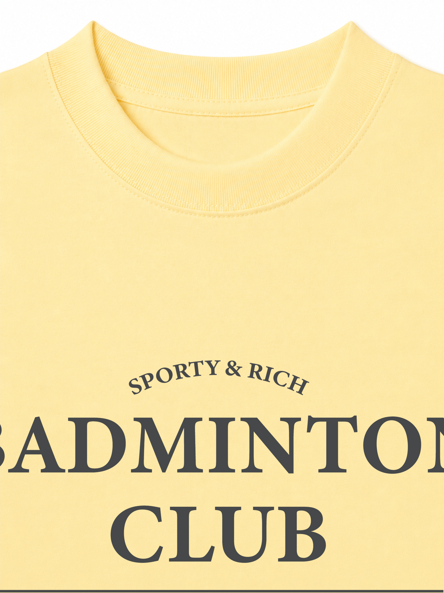Áo Thun Relaxed Fit Sporty&Rich Badminton Club