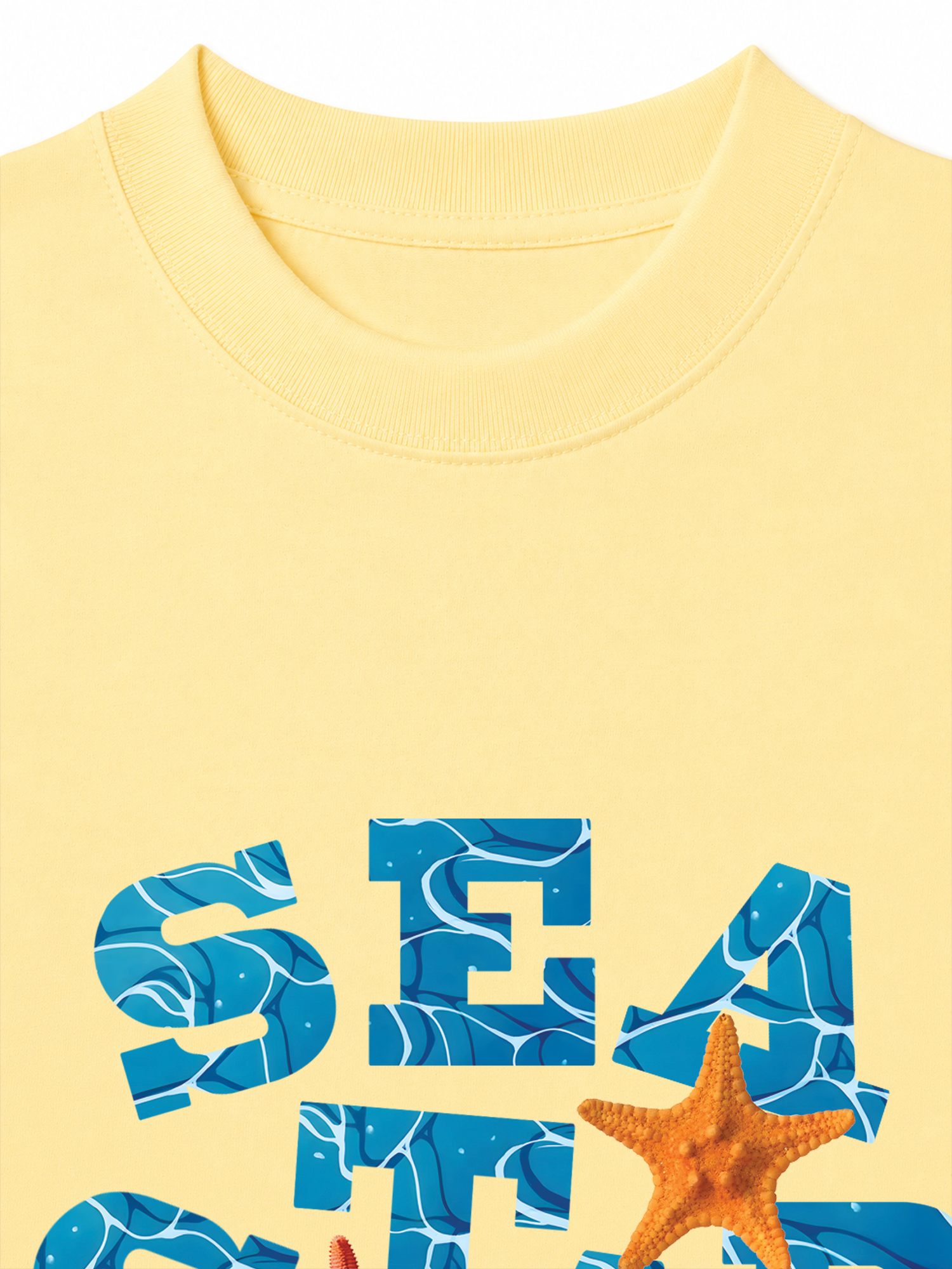 Áo Thun Relaxed Fit Tropical Starfish Parrty Sea Water