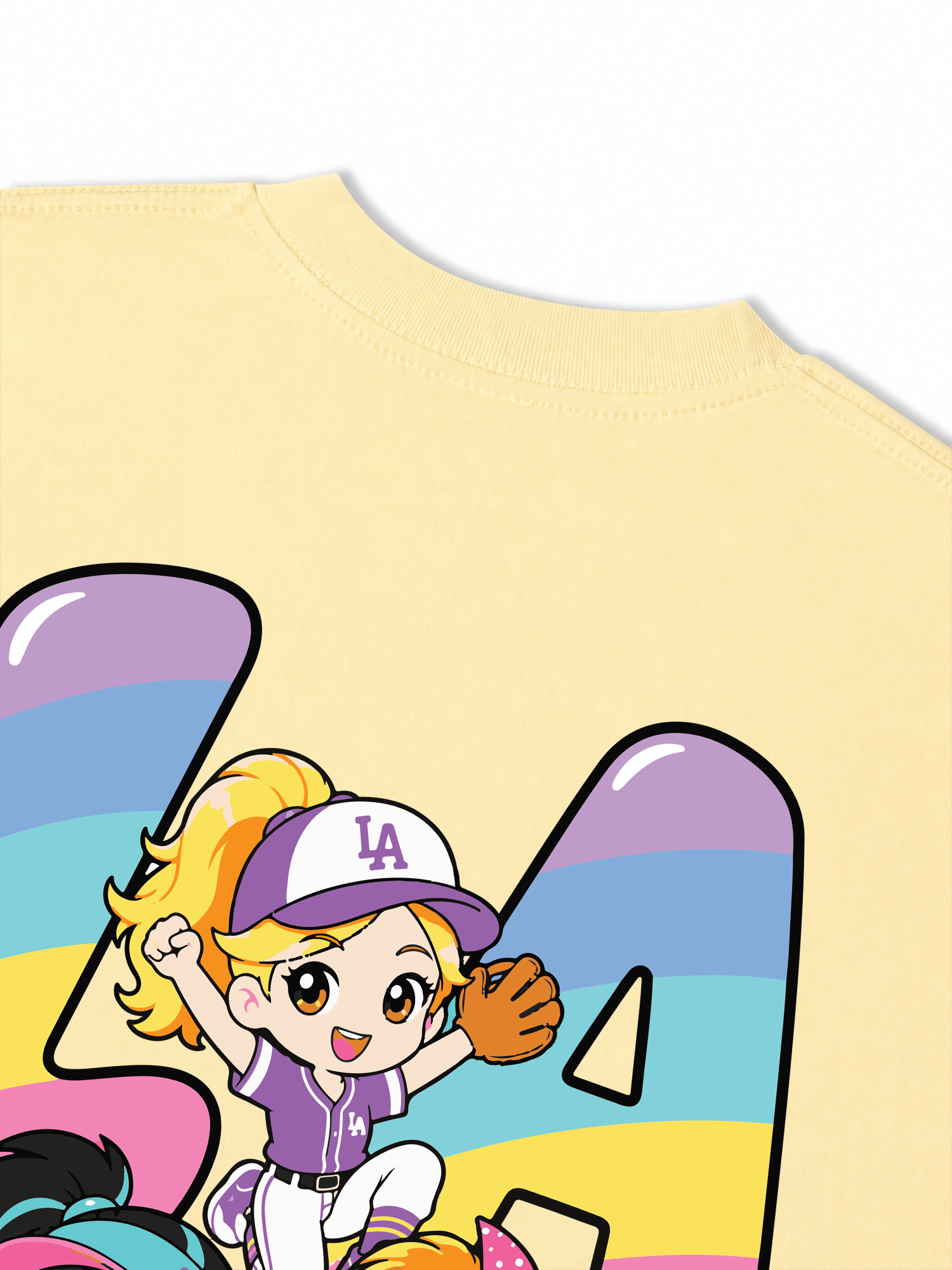Áo Thun Relaxed Fit Baseball Dream Girls LA