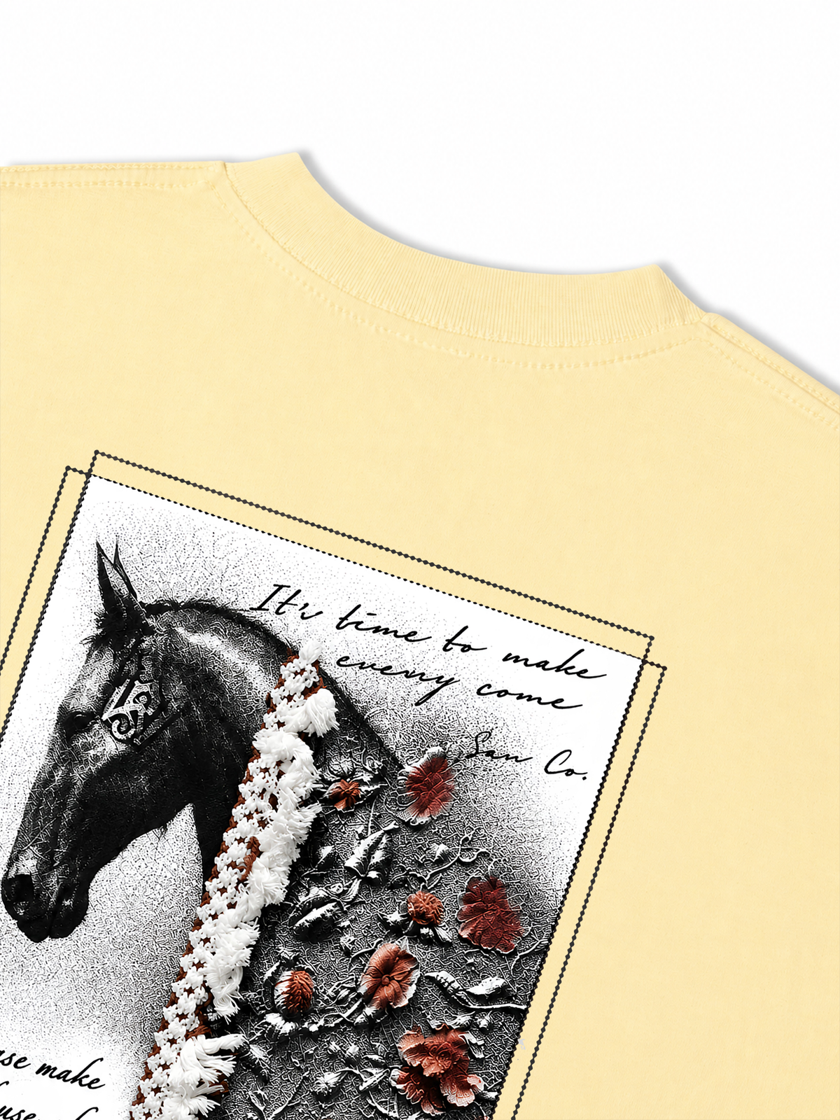 Áo Thun Relaxed Fit  Floral Horse