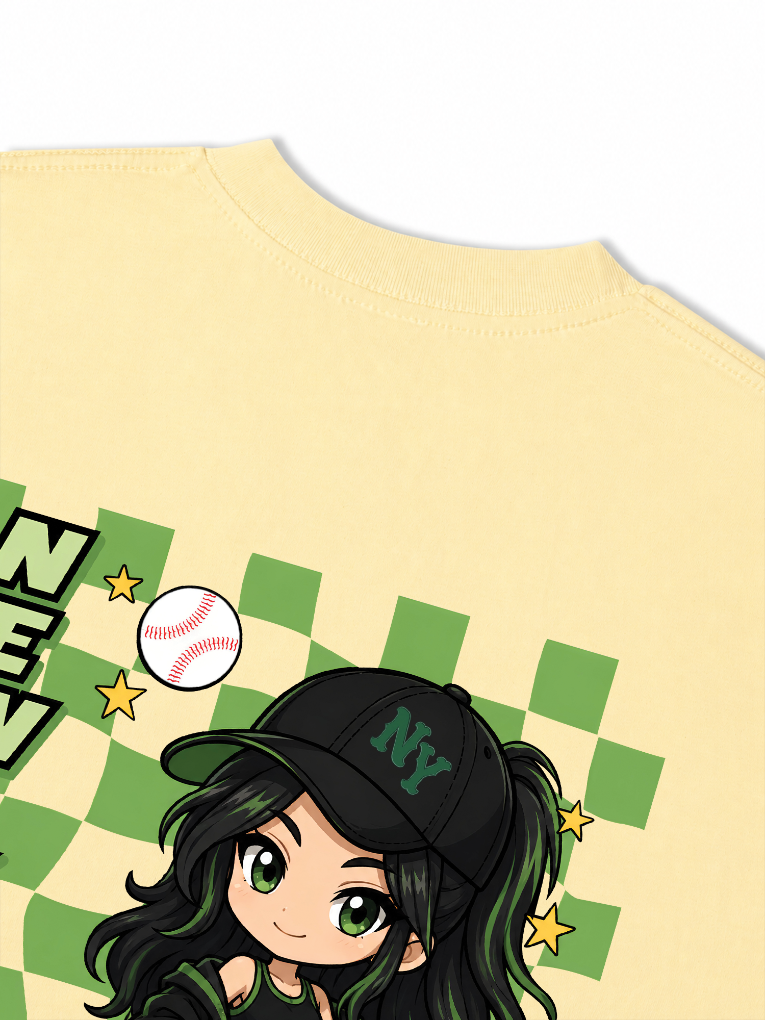 Áo Thun Relaxed Fit Baseball New York PowerGirl