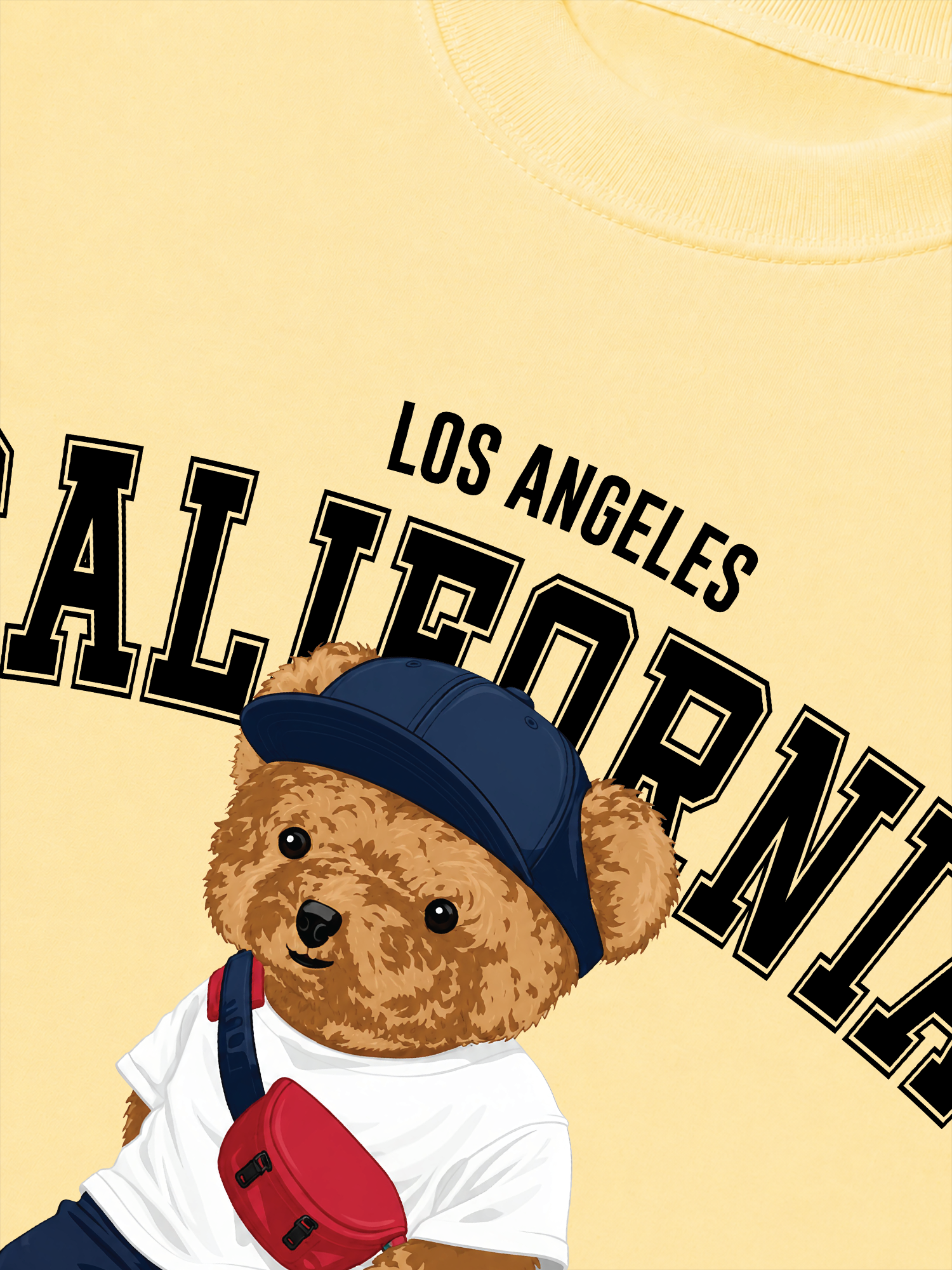 Áo Thun Relaxed Fit Bear Town California