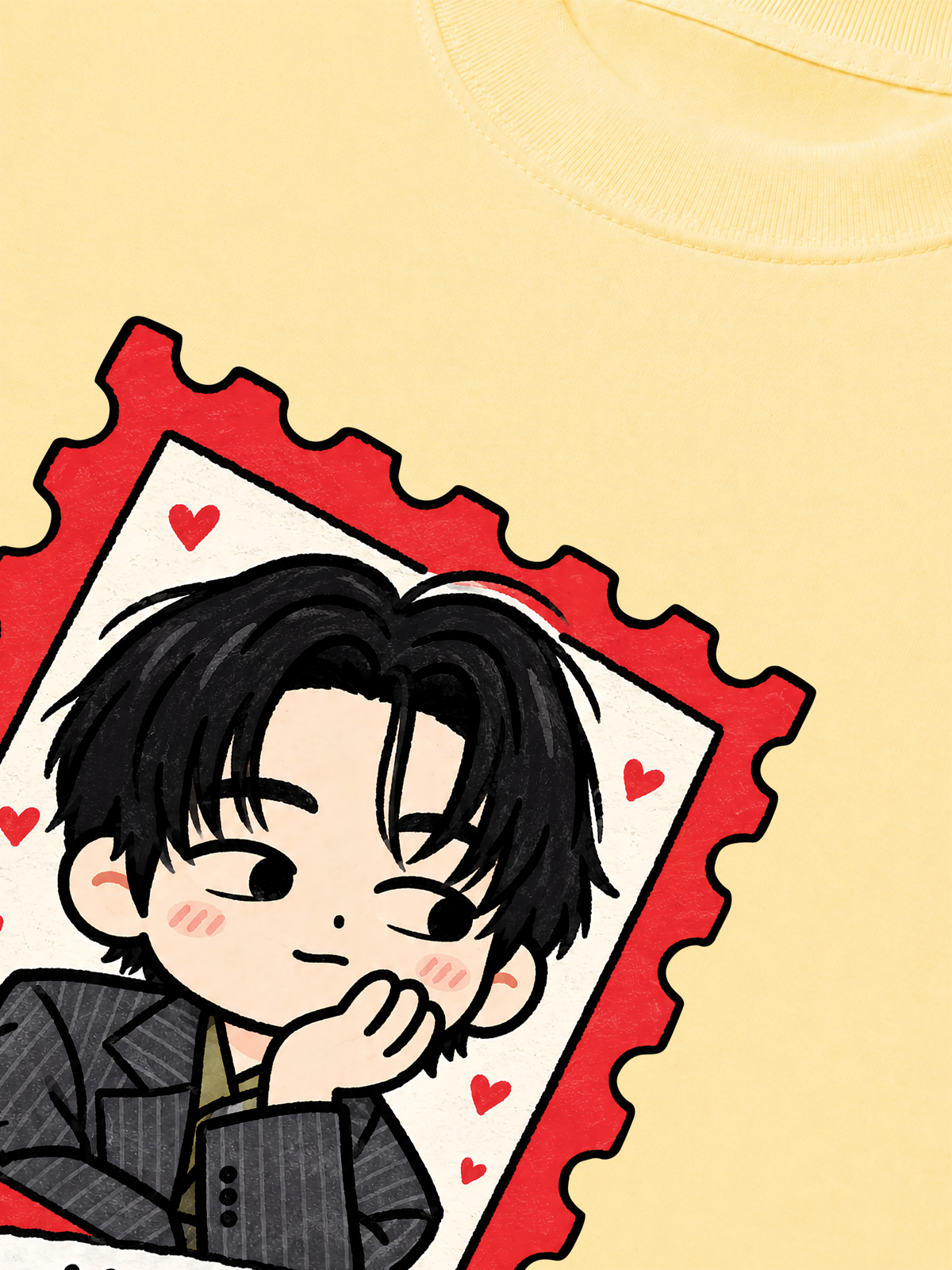 Áo Thun Relaxed Fit Teahyung Chibi