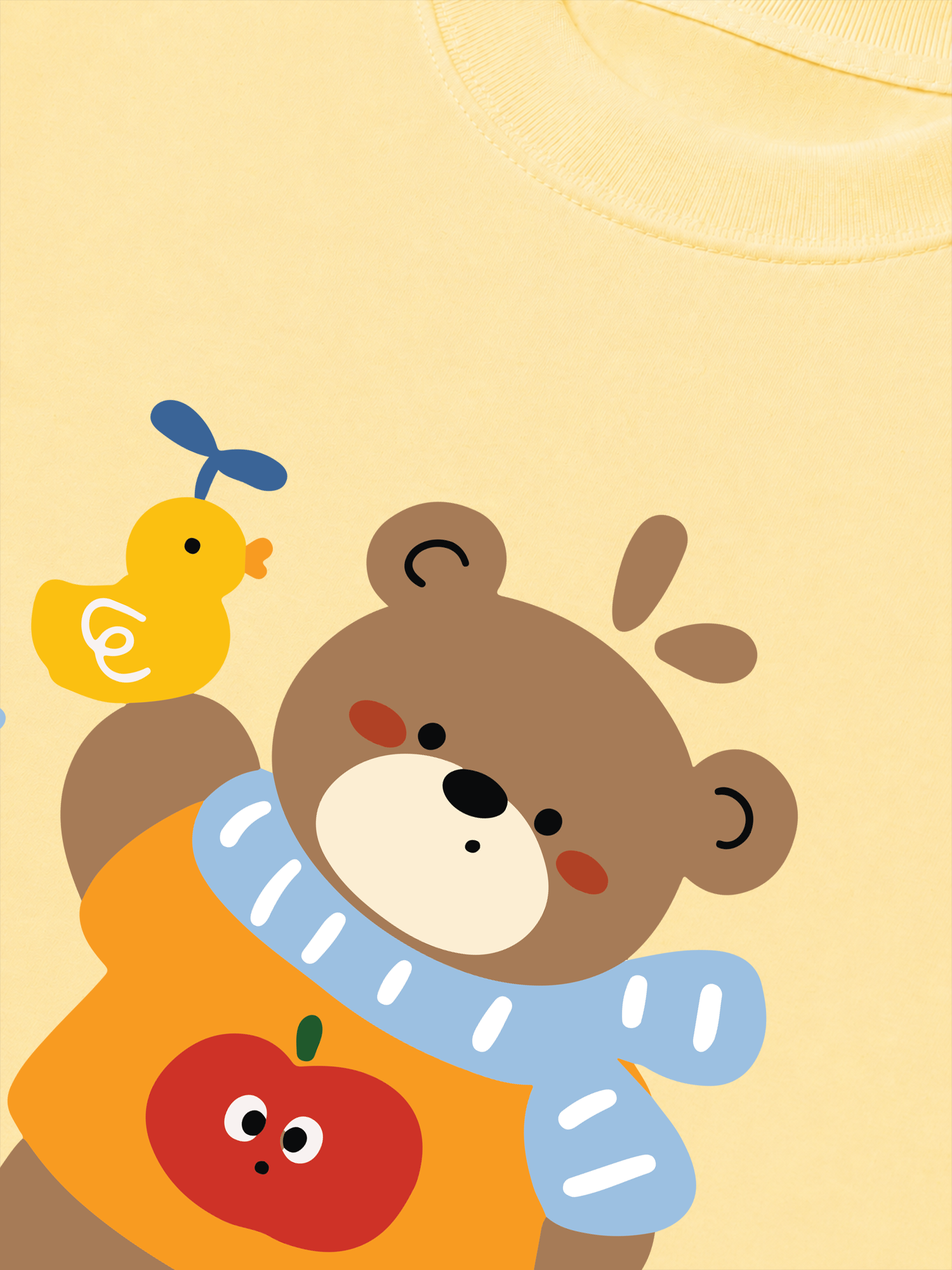 Áo Thun Relaxed Fit Bear Town Happy Bear