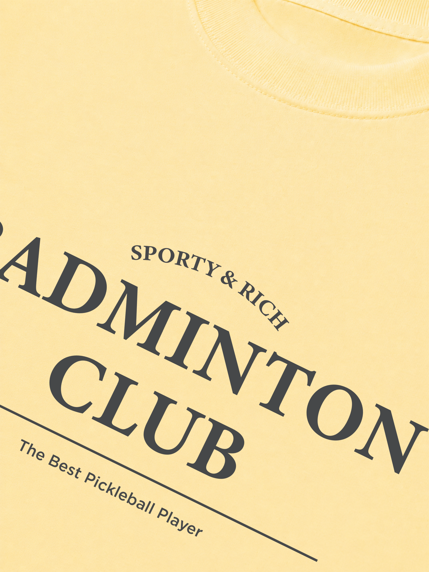 Áo Thun Relaxed Fit Sporty&Rich Badminton Club