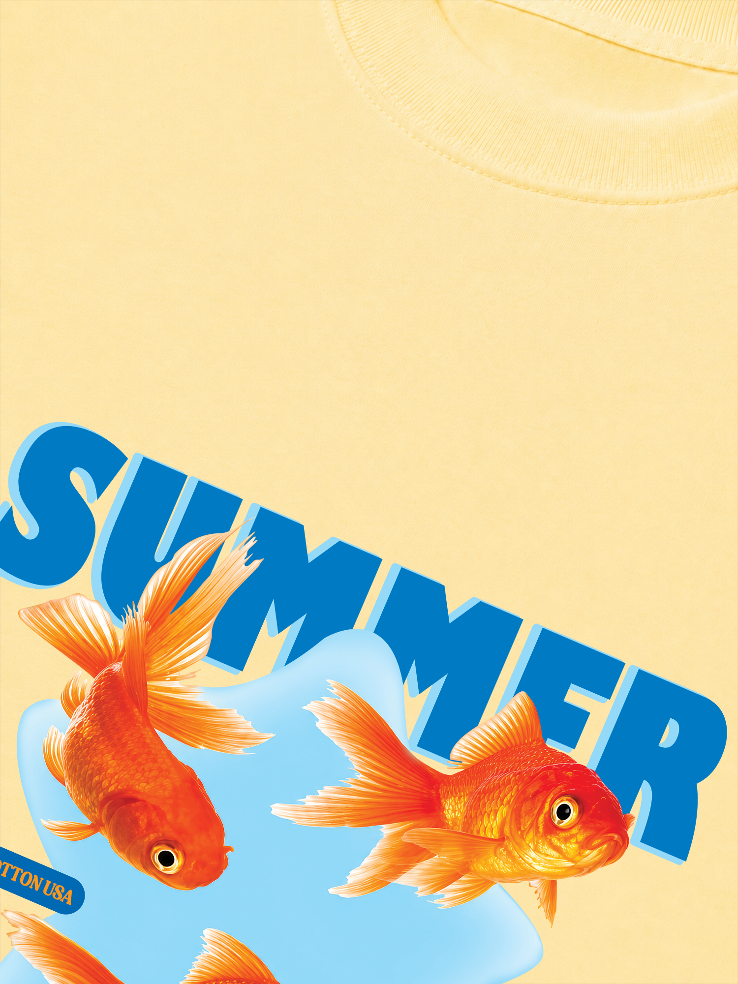Áo Thun Relaxed Fit Tshirt Tshirt Tropical Summer Goldfish