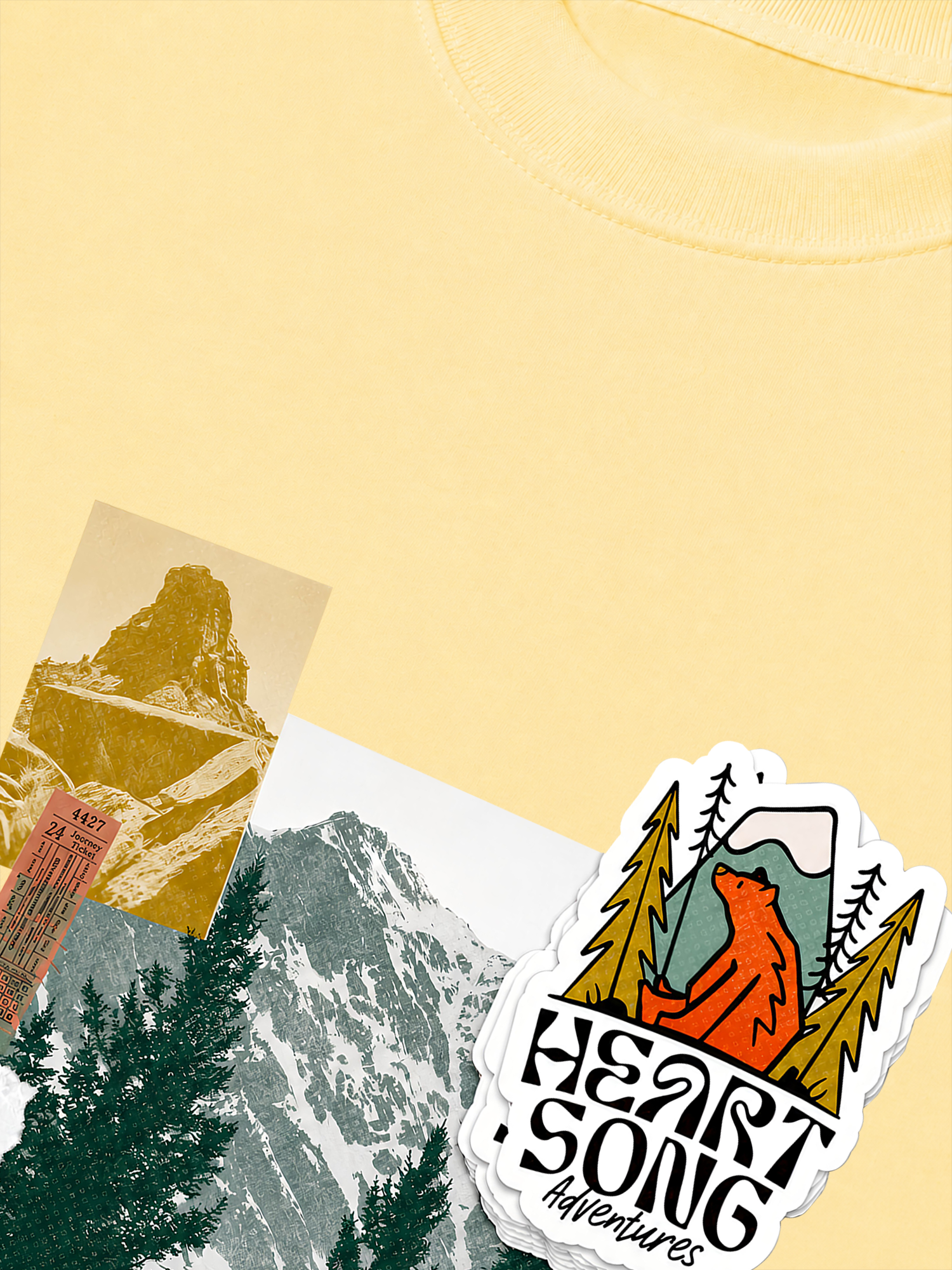 Áo Thun Relaxed Fit Tshirt Adventure Heart Song Adventure