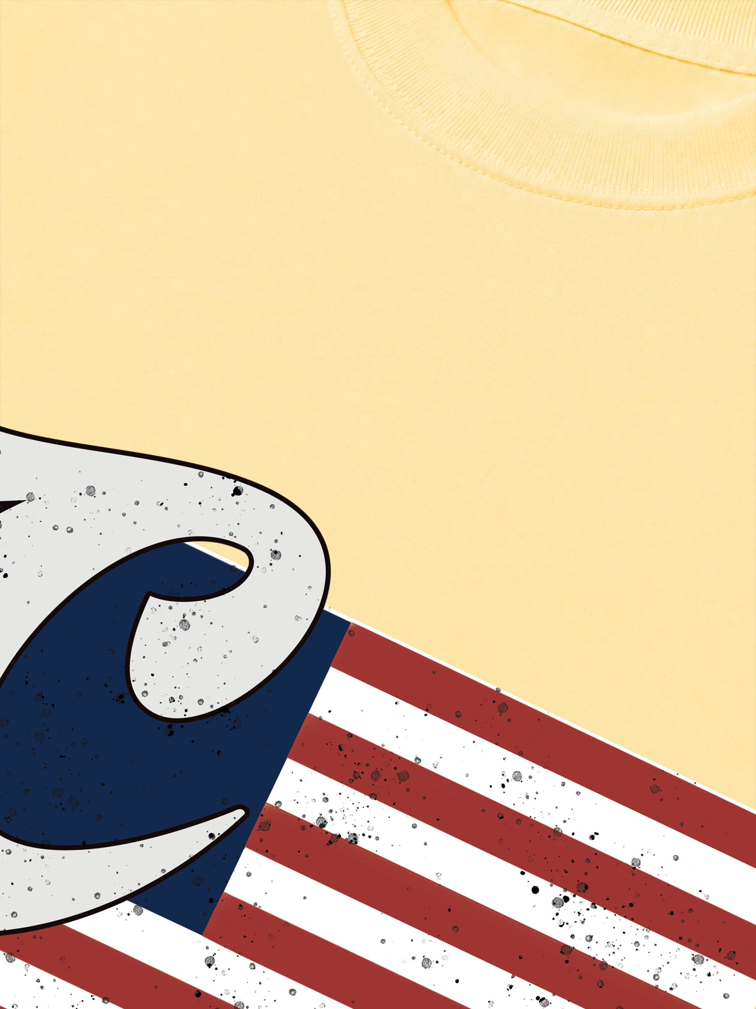 Áo Thun Relaxed Fit USA Vintage Flag