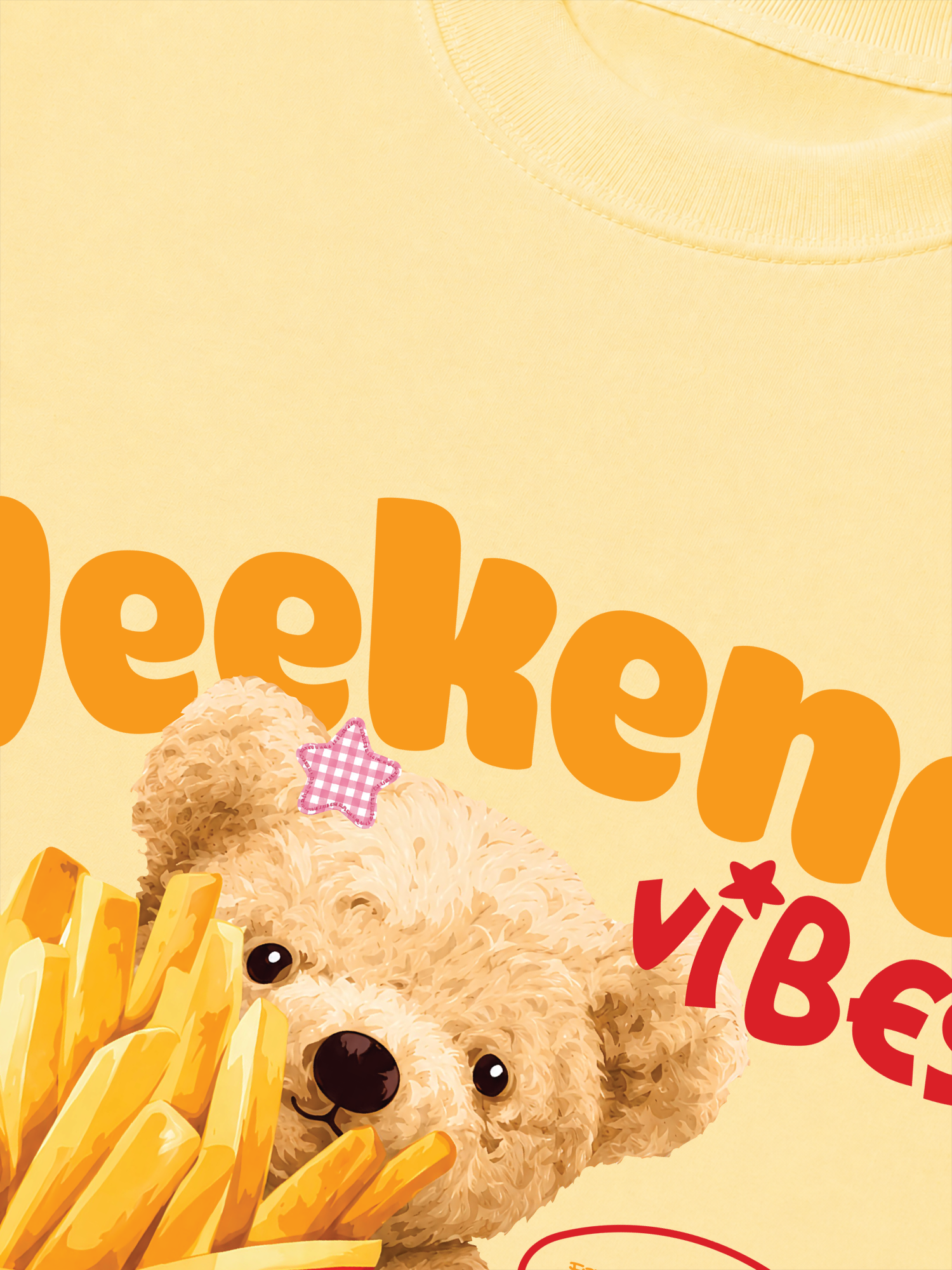 Áo Thun Relaxed Fit Bear Town Weekend Vibes