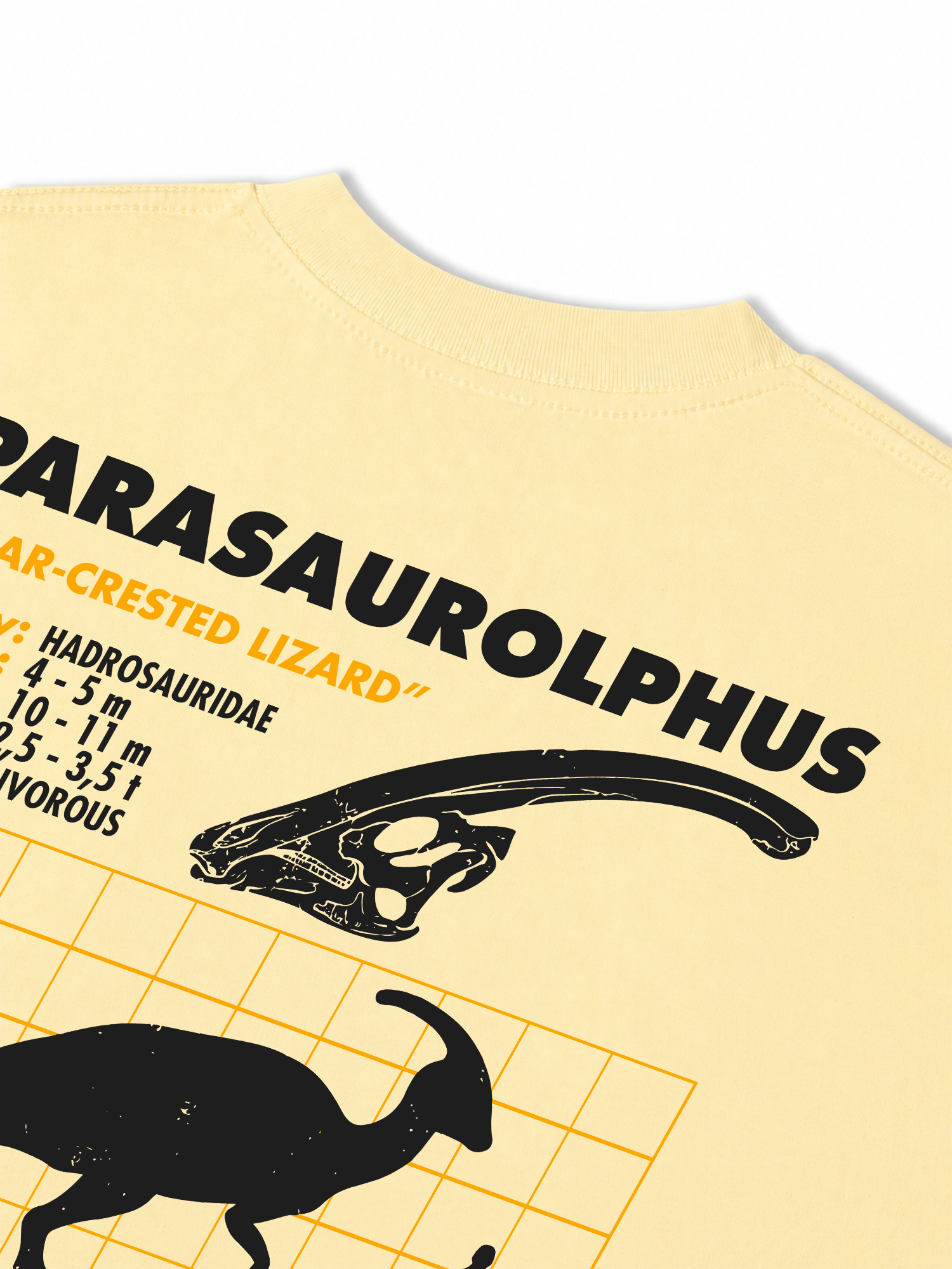 Áo Thun Relaxed Fit Analysis Table Parasaurolphus