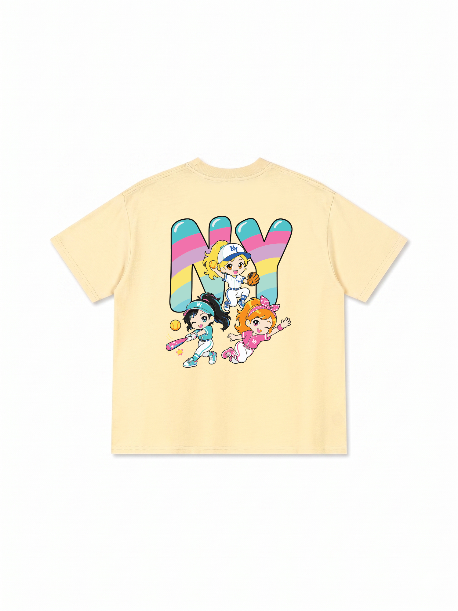 Áo Thun Relaxed Fit  Baseball Dream Girls NY