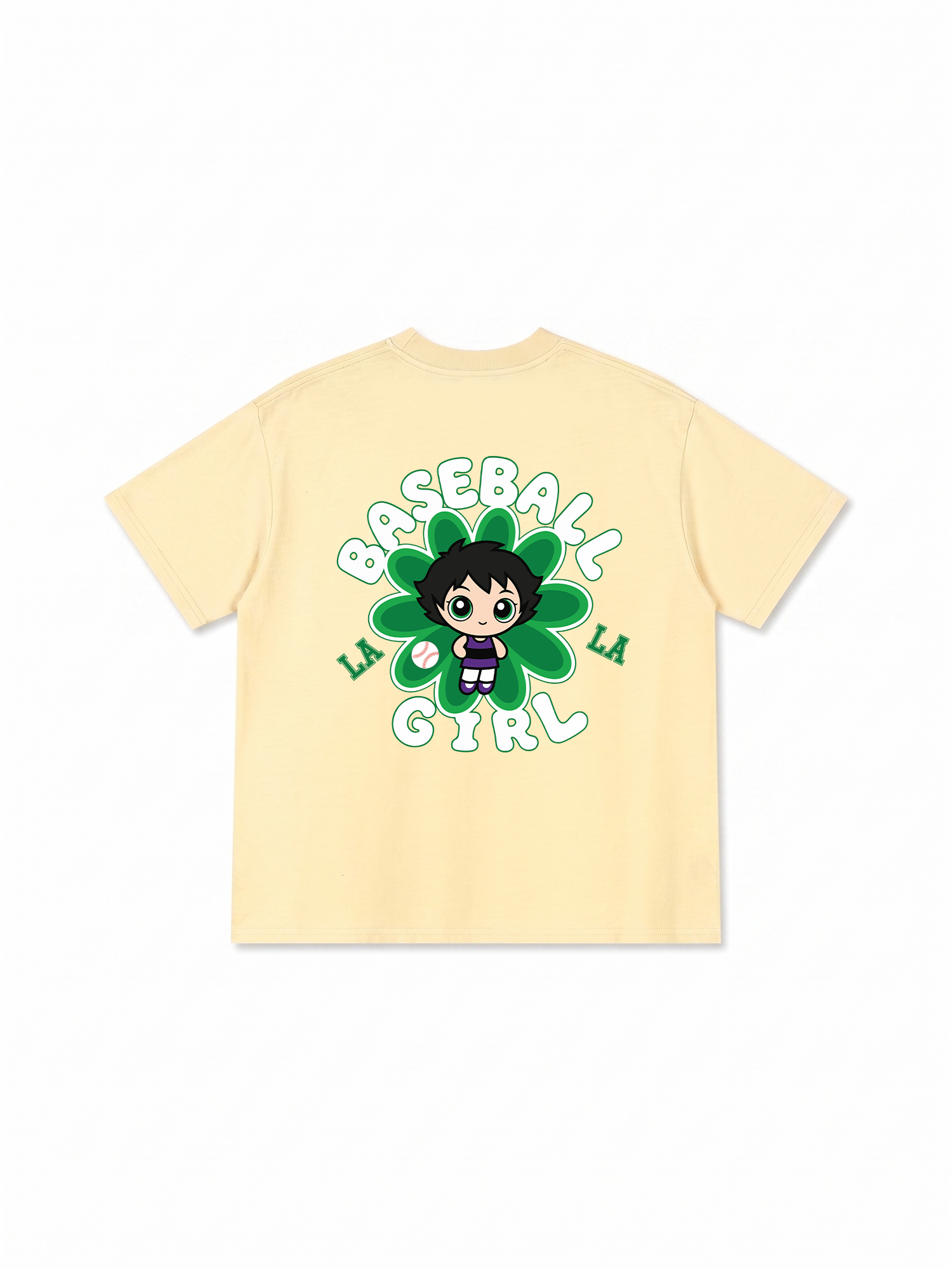 Áo Thun Relaxed Fit Baseball Green LA